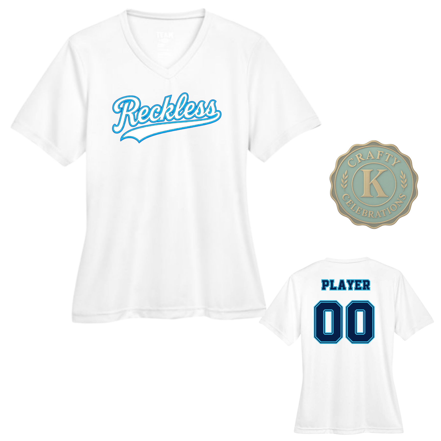 Women's Dri-Fit RECKLESS Baseball Shirts