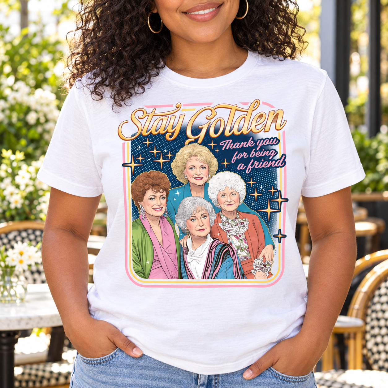 Stay Golden Friendship Graphic Tee