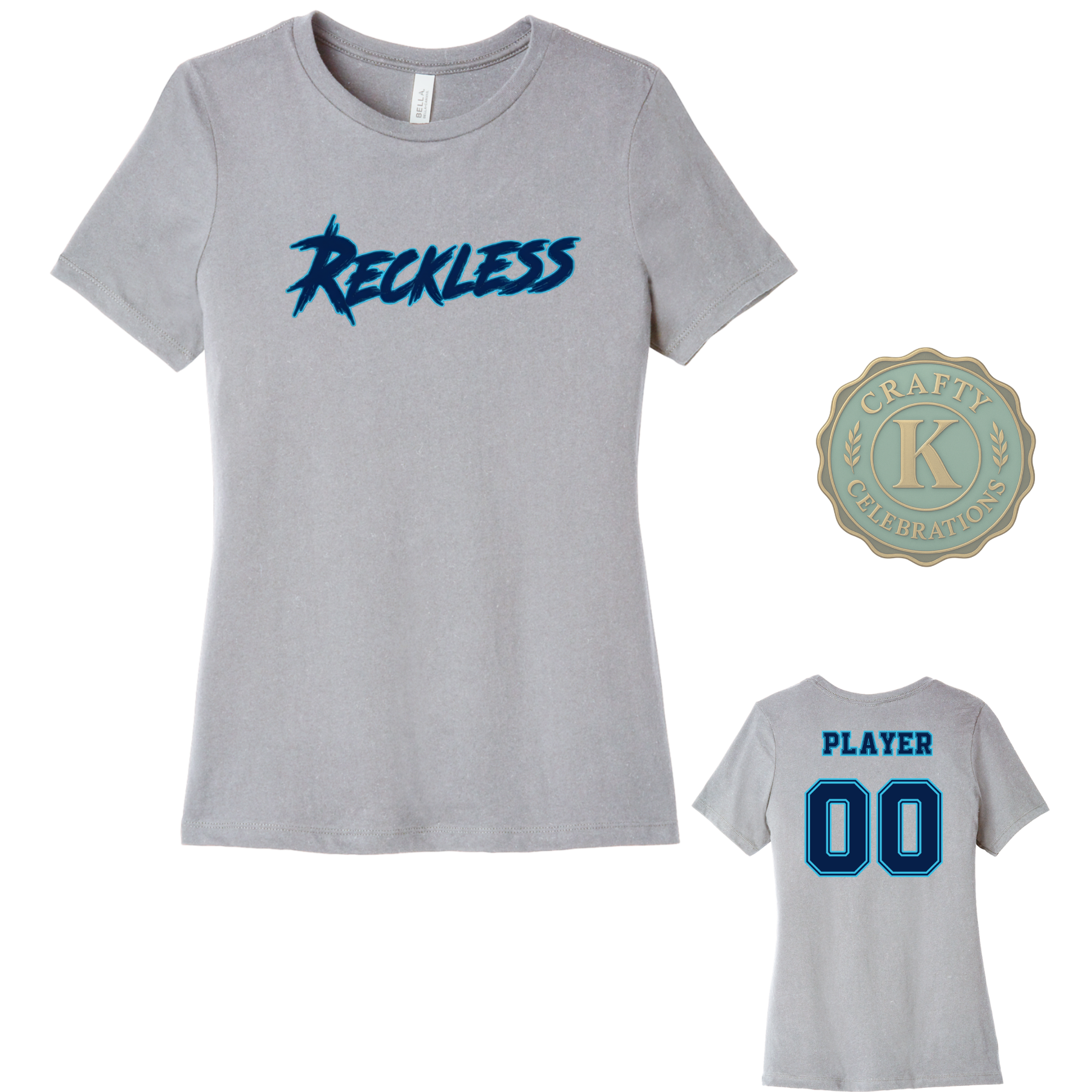 Women's Cotton T-Shirt RECKLESS Baseball