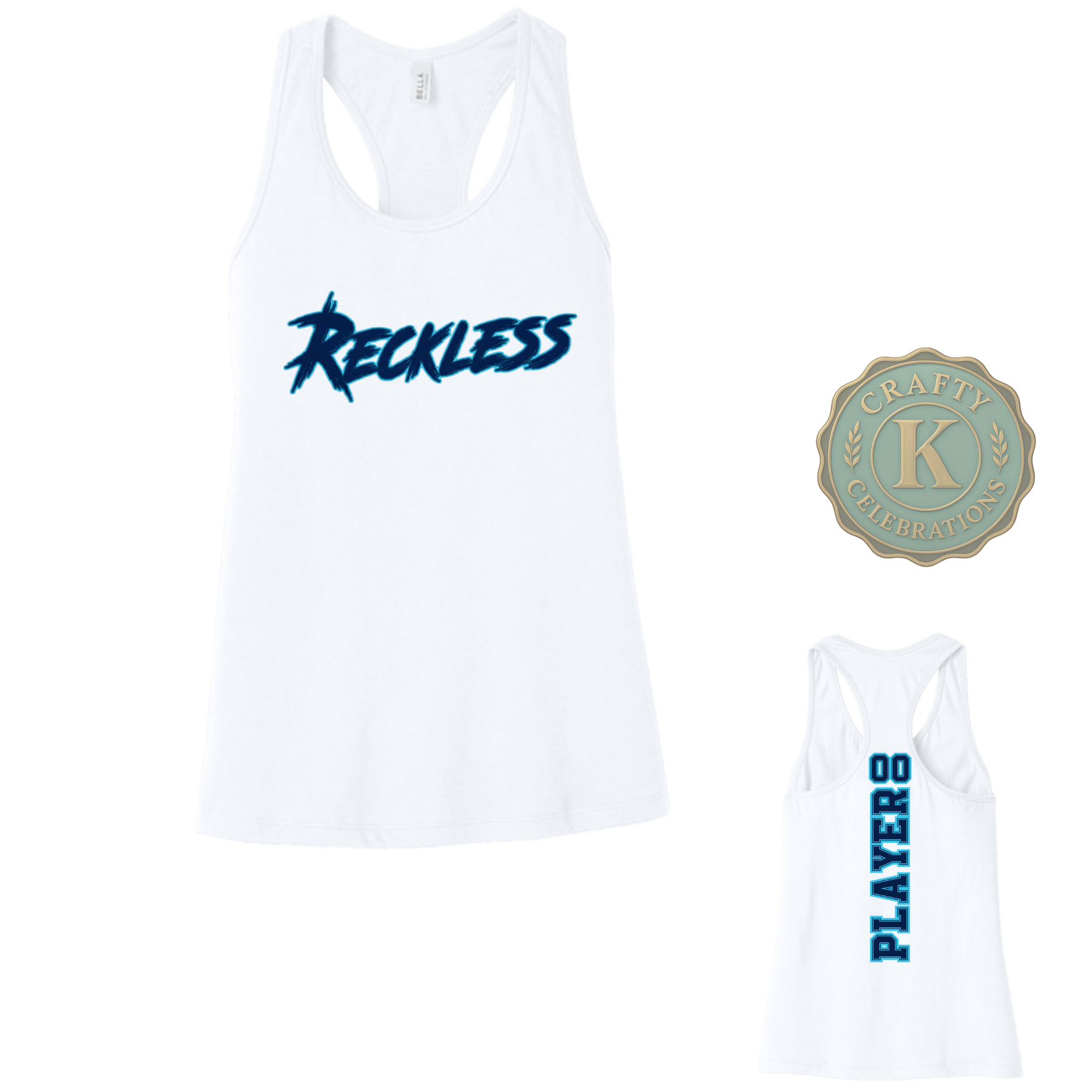 RECKLESS Women's Flowy Racerback Tank-BC8800