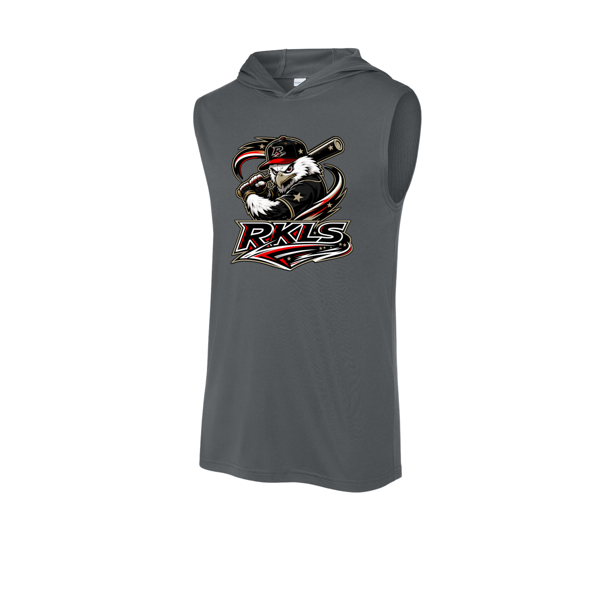 Reckless Baseball Eagle Logo Unisex Performance Sleeveless Hoodie | Sport-Tek ST352H