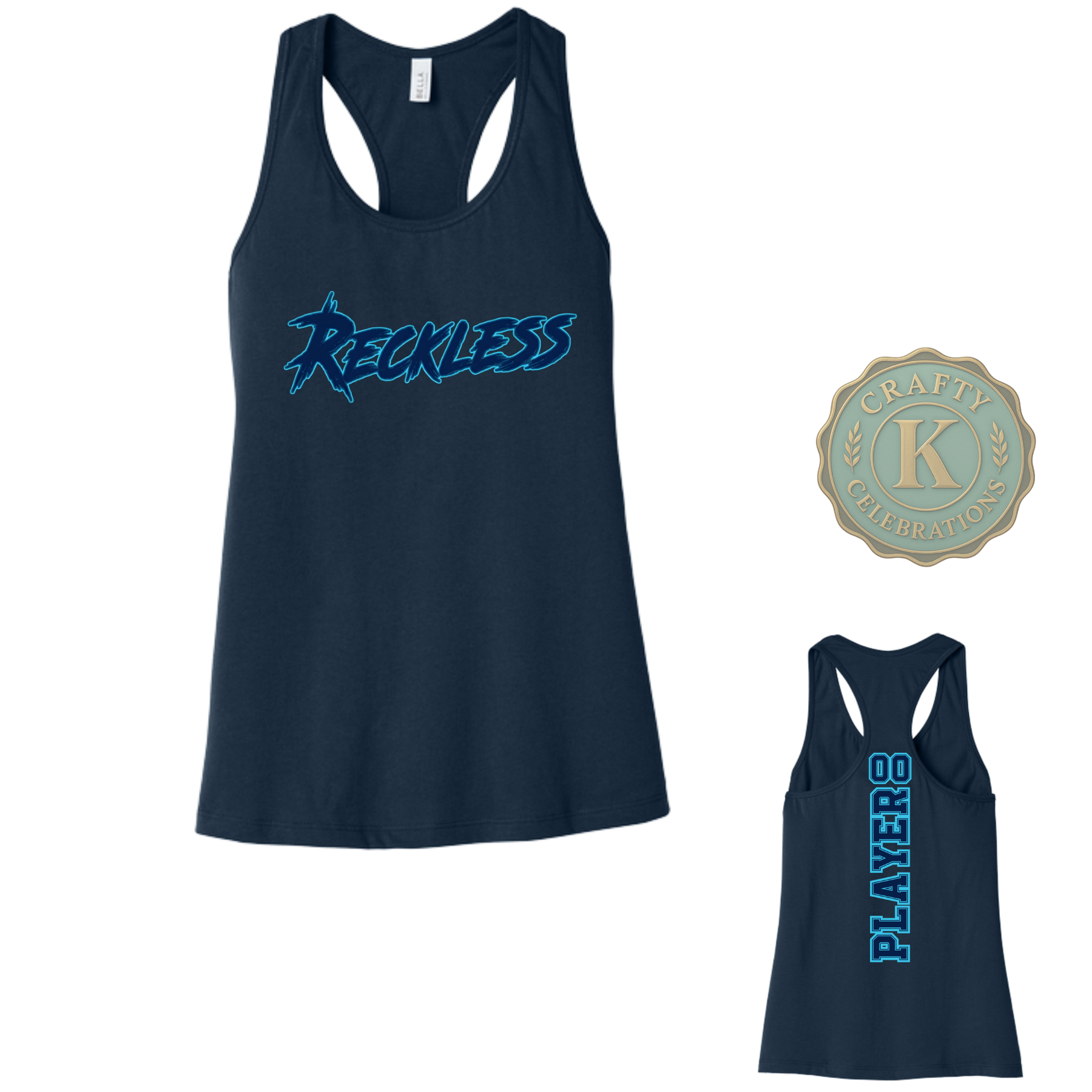 RECKLESS Women's Flowy Racerback Tank-BC8800