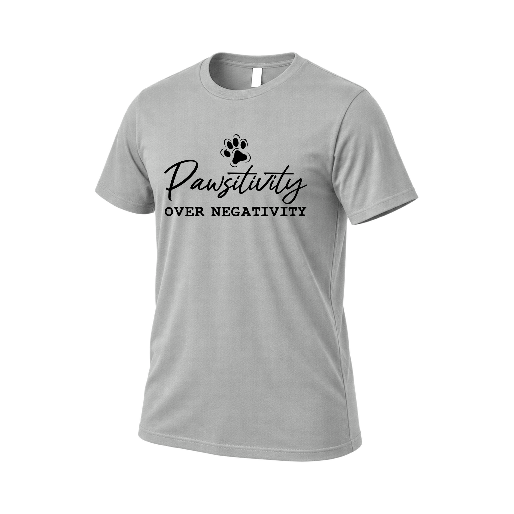 pawsitivity-over-negativity-t-shirt-bella-gray.png