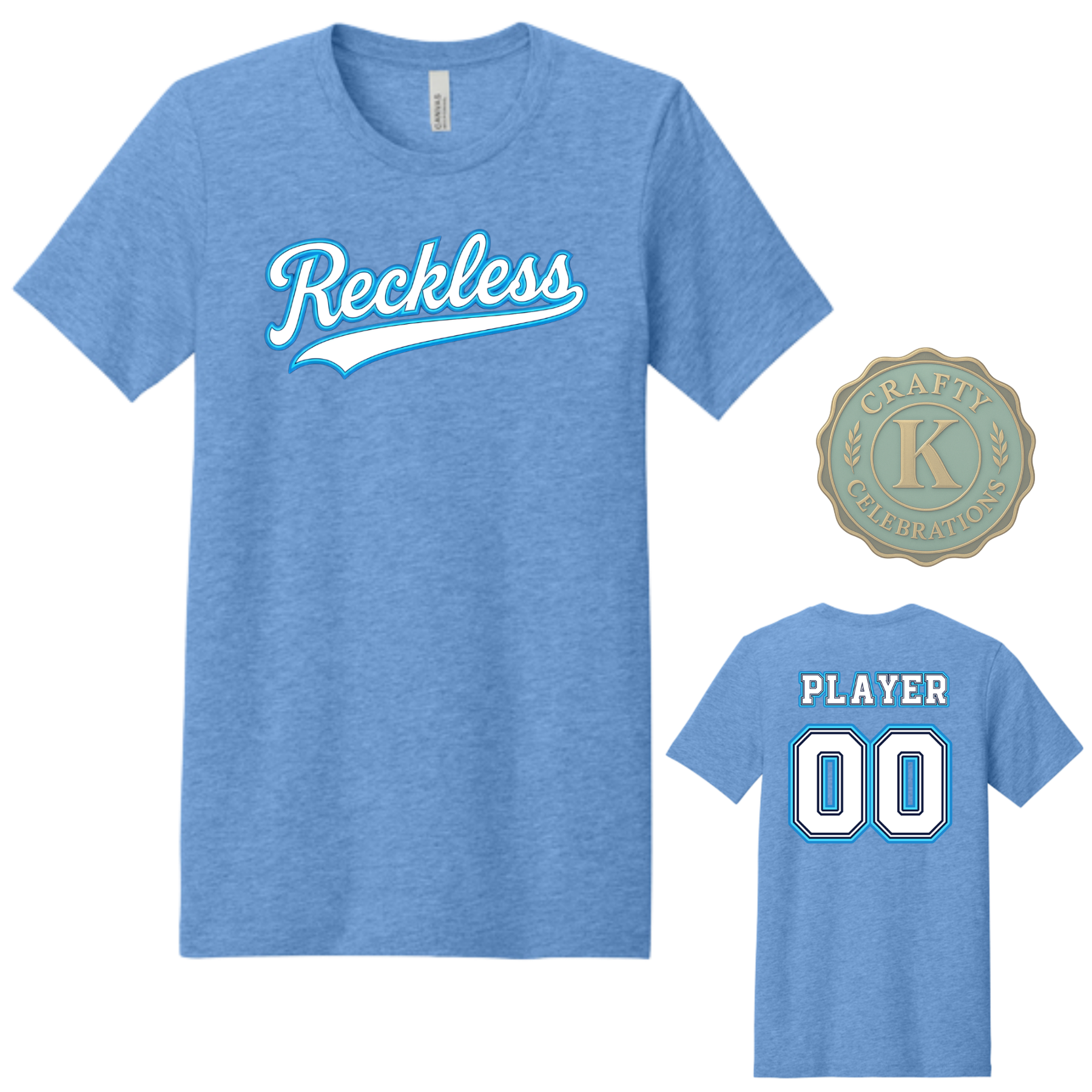 Unisex Cotton T-Shirt RECKLESS Baseball