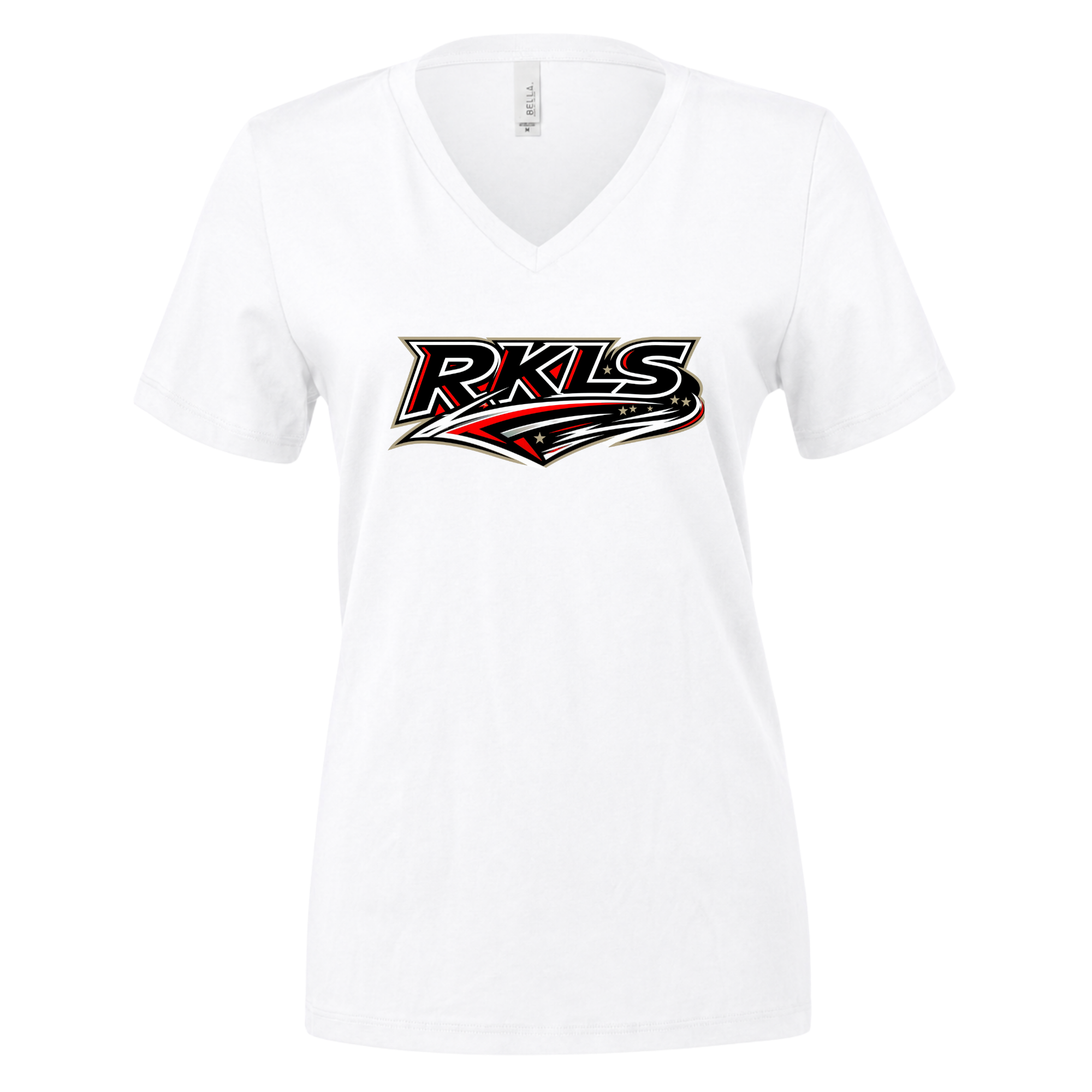 pinellas-reckless-baseball-white-womens-jersey-v-neck-t-shirt-front-logo.png