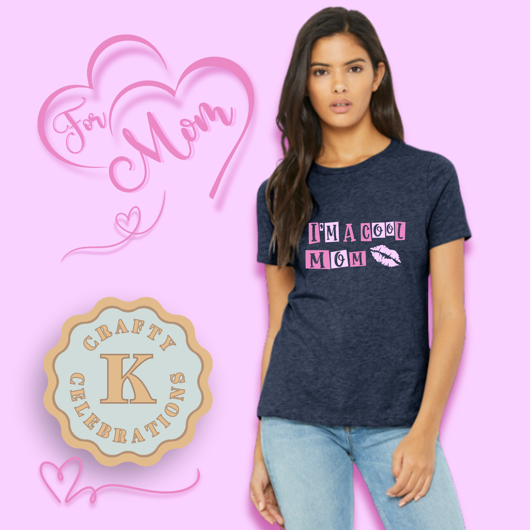 Heather Navy 6400CVC-I'm A Cool Mom.png