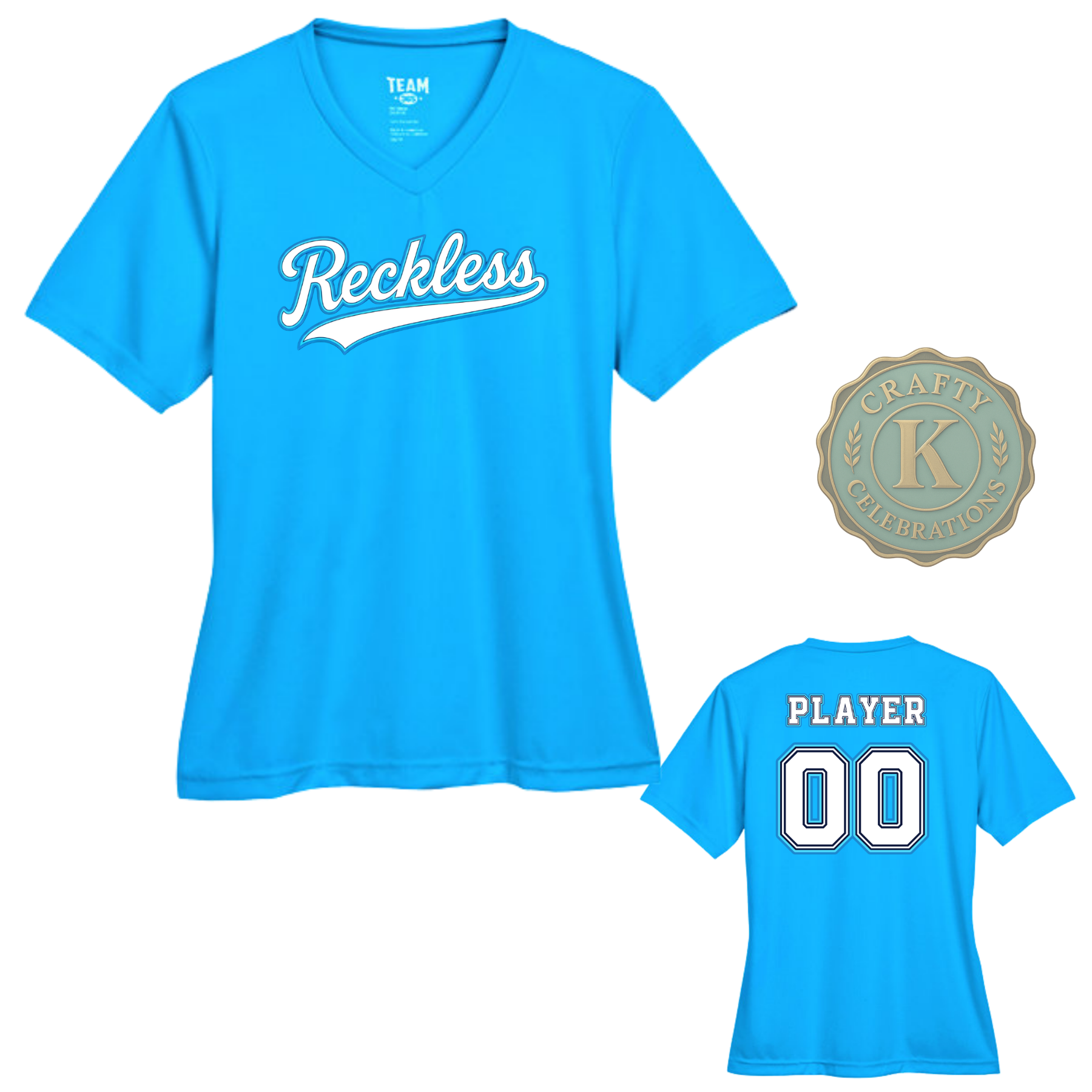 Women's Dri-Fit RECKLESS Baseball Shirts
