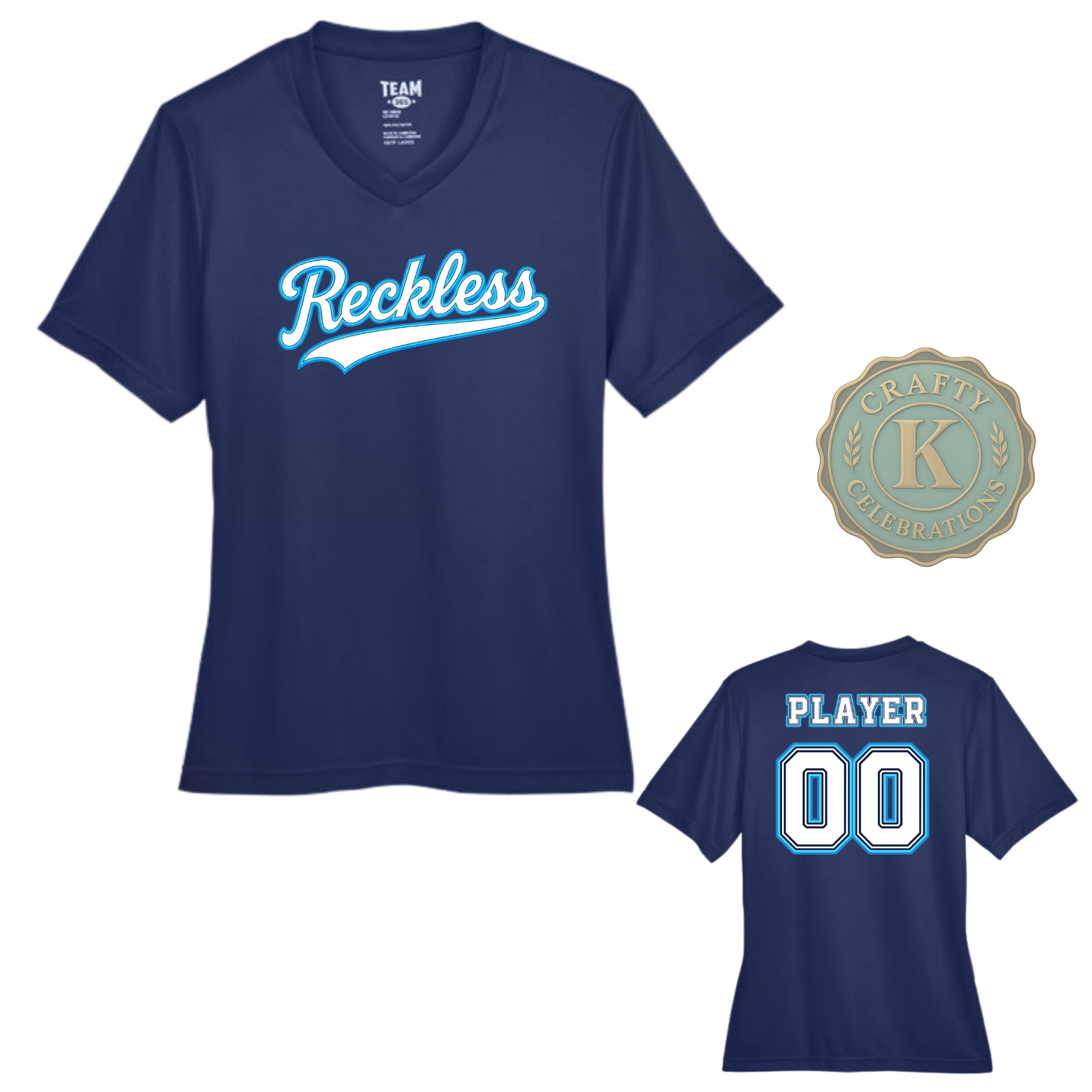 Women's Dri-Fit RECKLESS Baseball Shirts