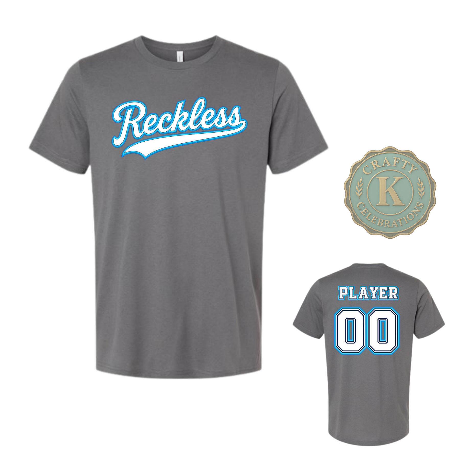 Unisex Cotton T-Shirt RECKLESS Baseball