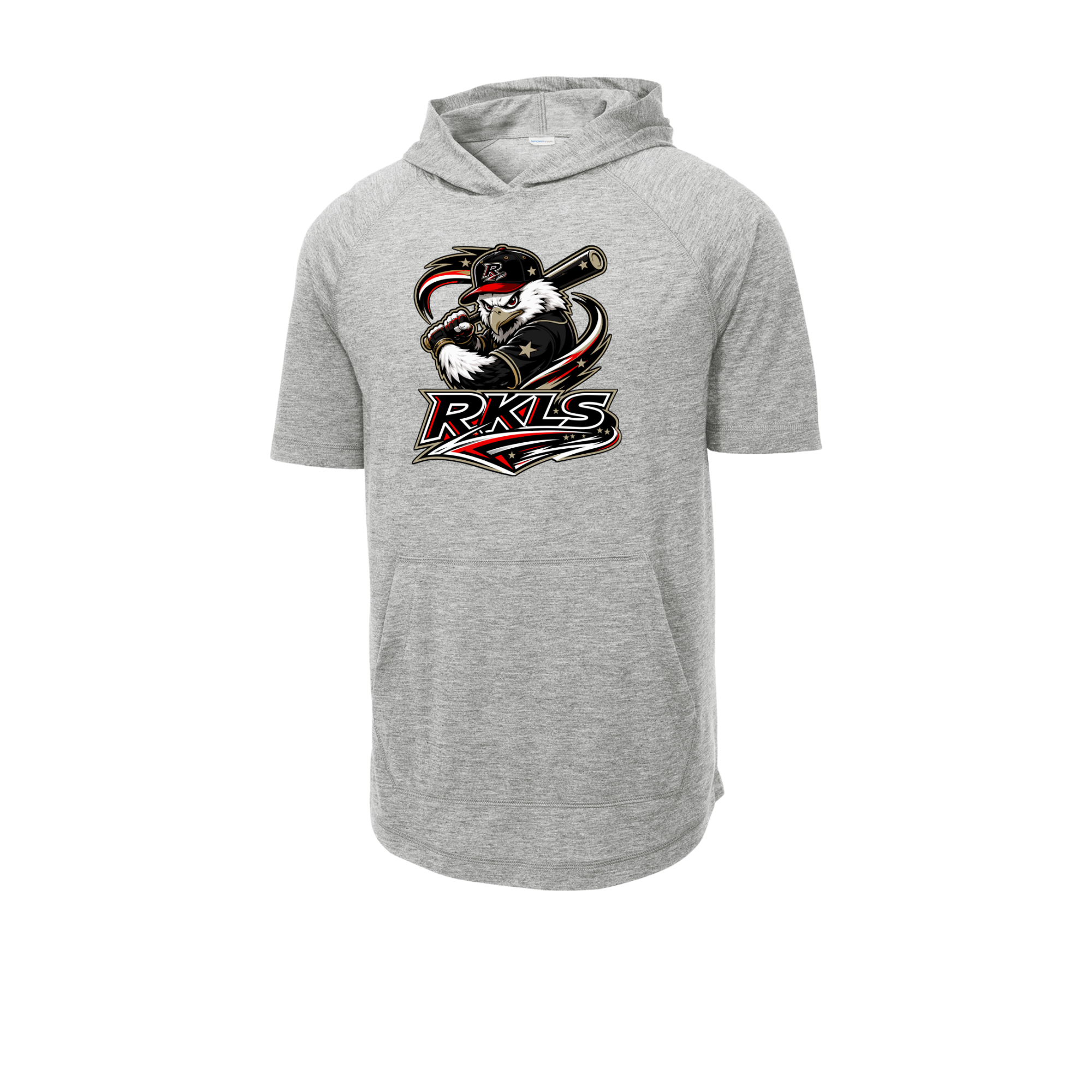pinellas-reckless-baseball-light-grey-heather-posicharge-tri-blend-wicking-short-sleeve-hoodie-front-logo.png