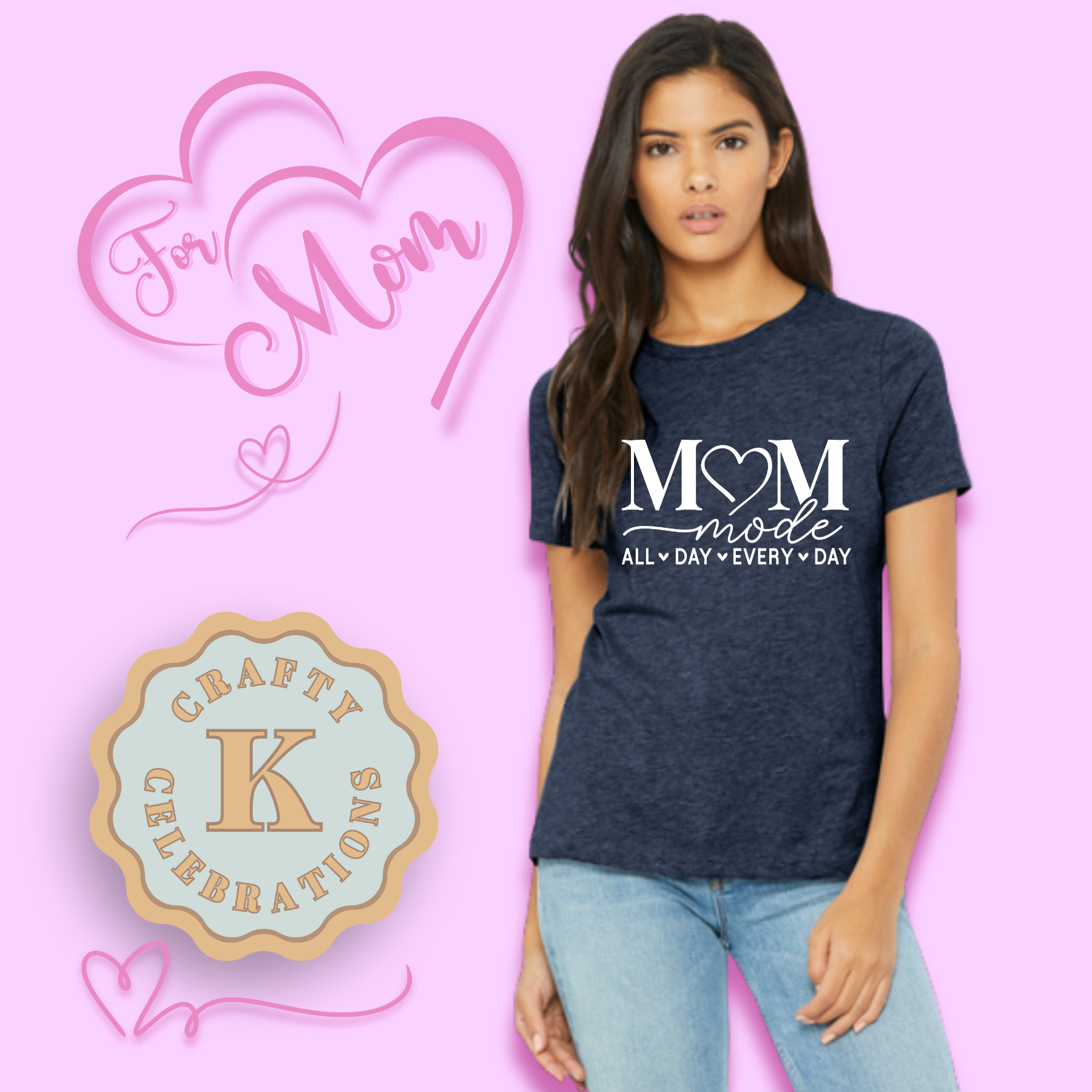 Heather Navy 6400CVC-Mom Mode All Day Every Day.png