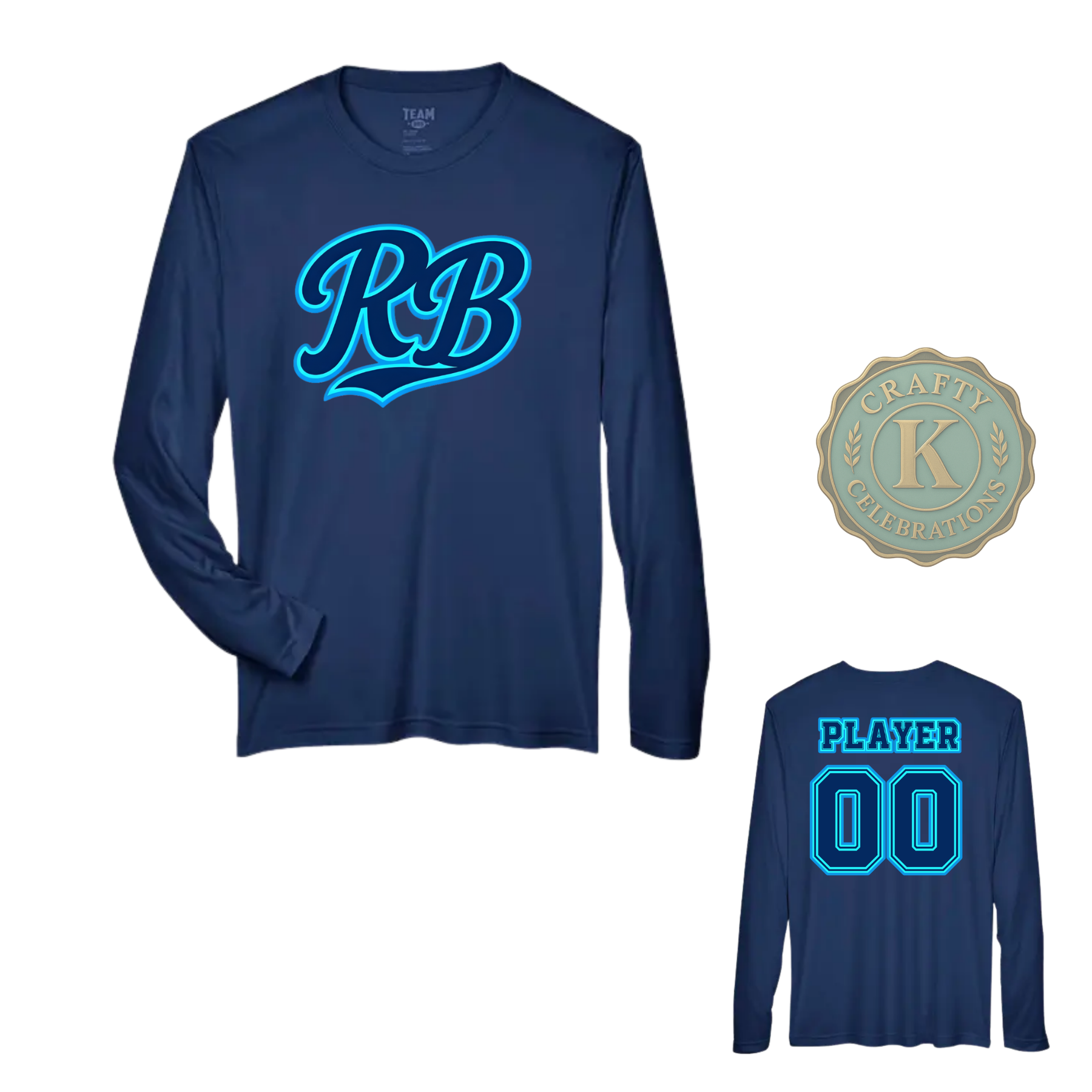 MEN'S DRI-FIT LONG SLEEVE RECKLESS BASEBALL SHIRT