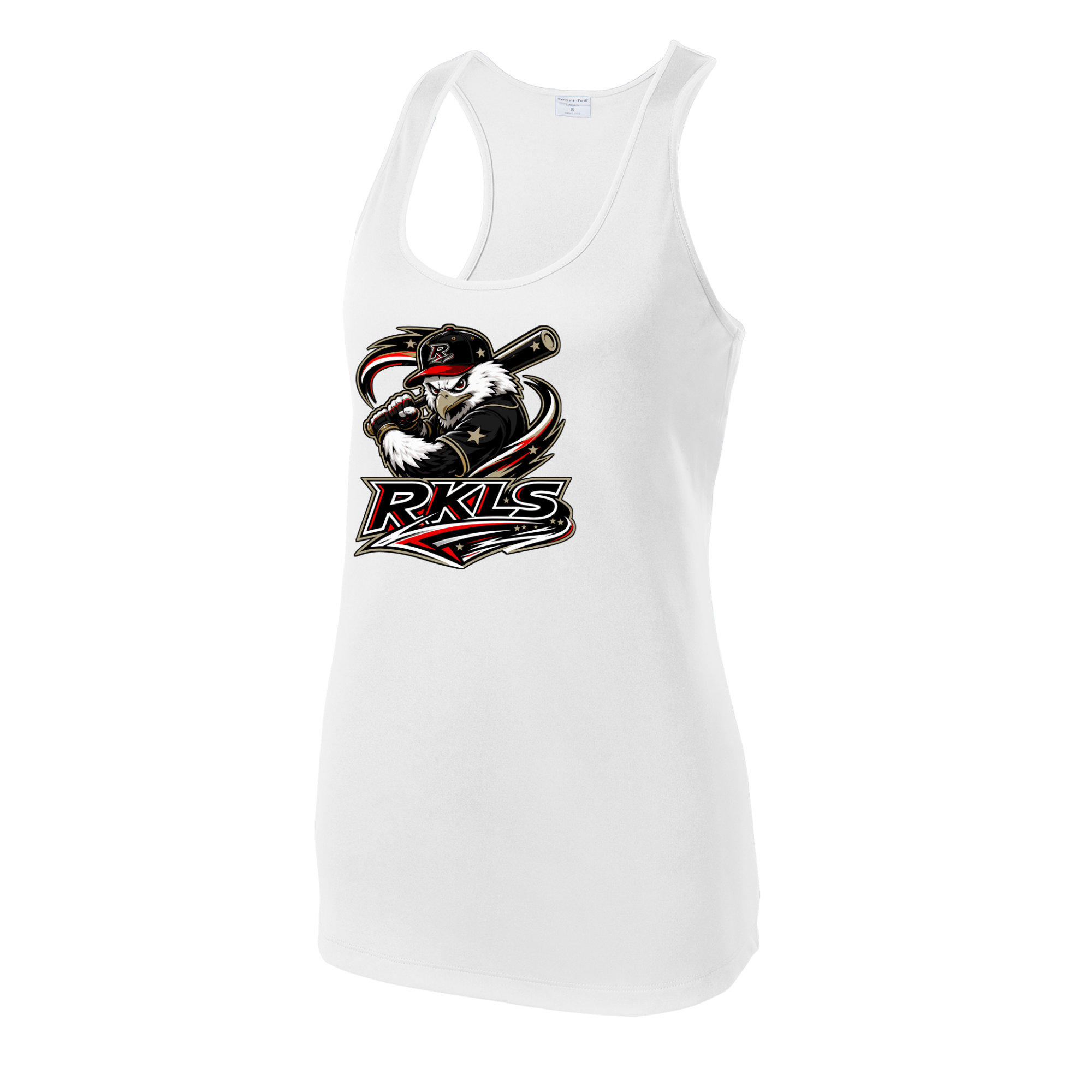 pinellas-reckless-baseball-white-womens-performance-racerback-tank-front-logo.png