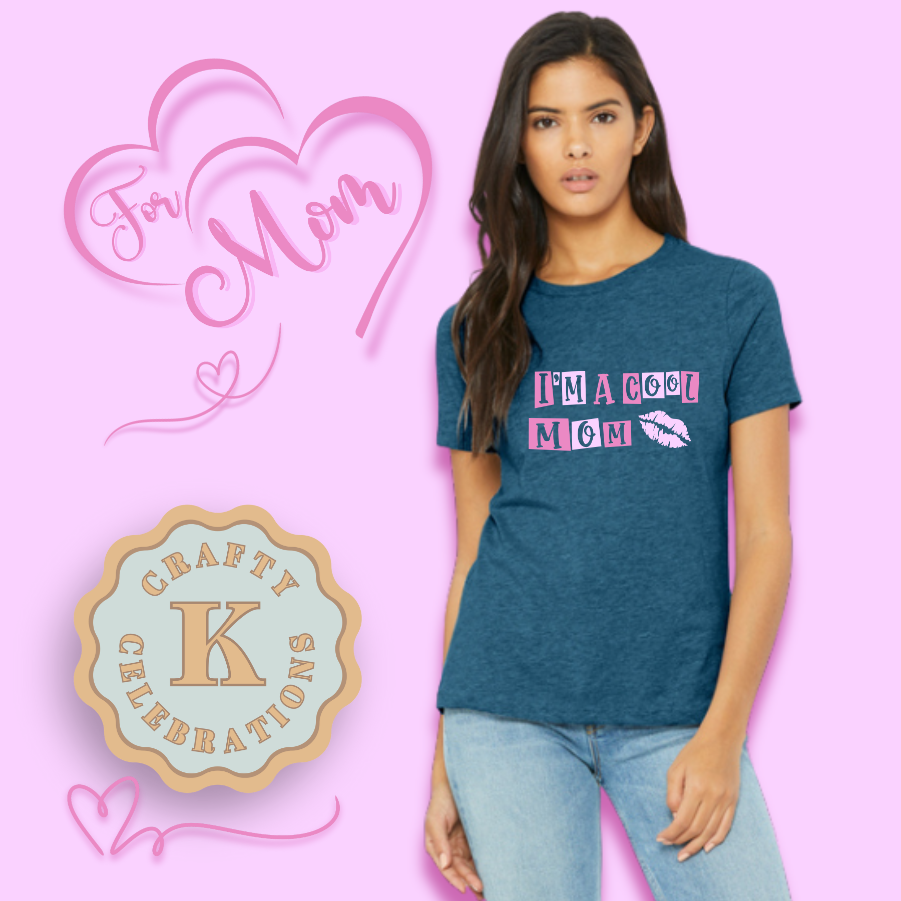 Heather Deep Teal 6400CVC-I'm A Cool Mom.png