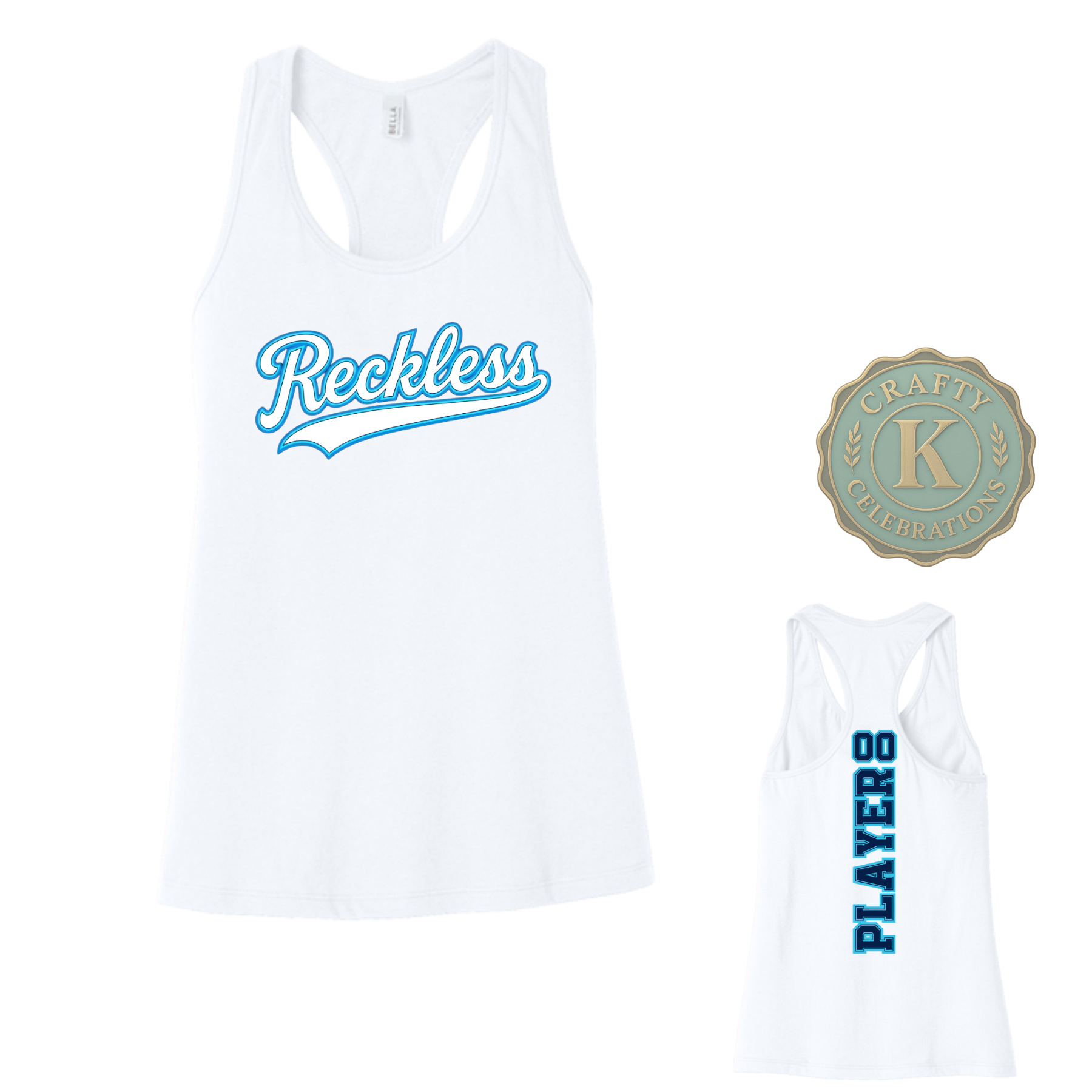 RECKLESS Women's Flowy Racerback Tank-BC8800
