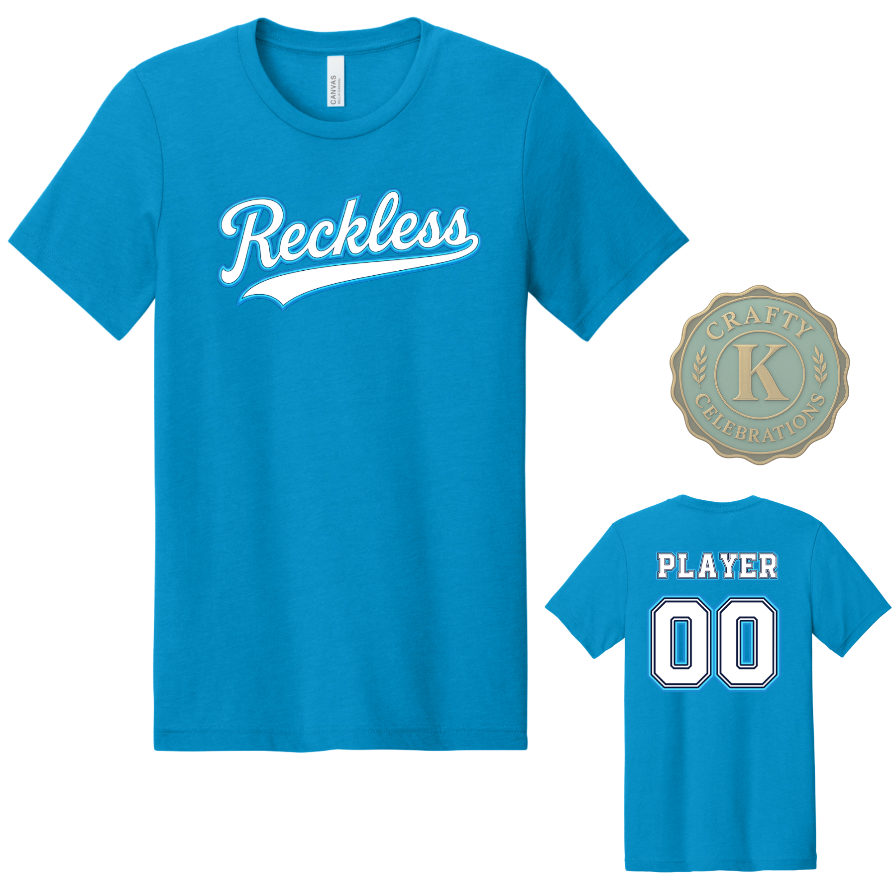 Unisex Cotton T-Shirt RECKLESS Baseball
