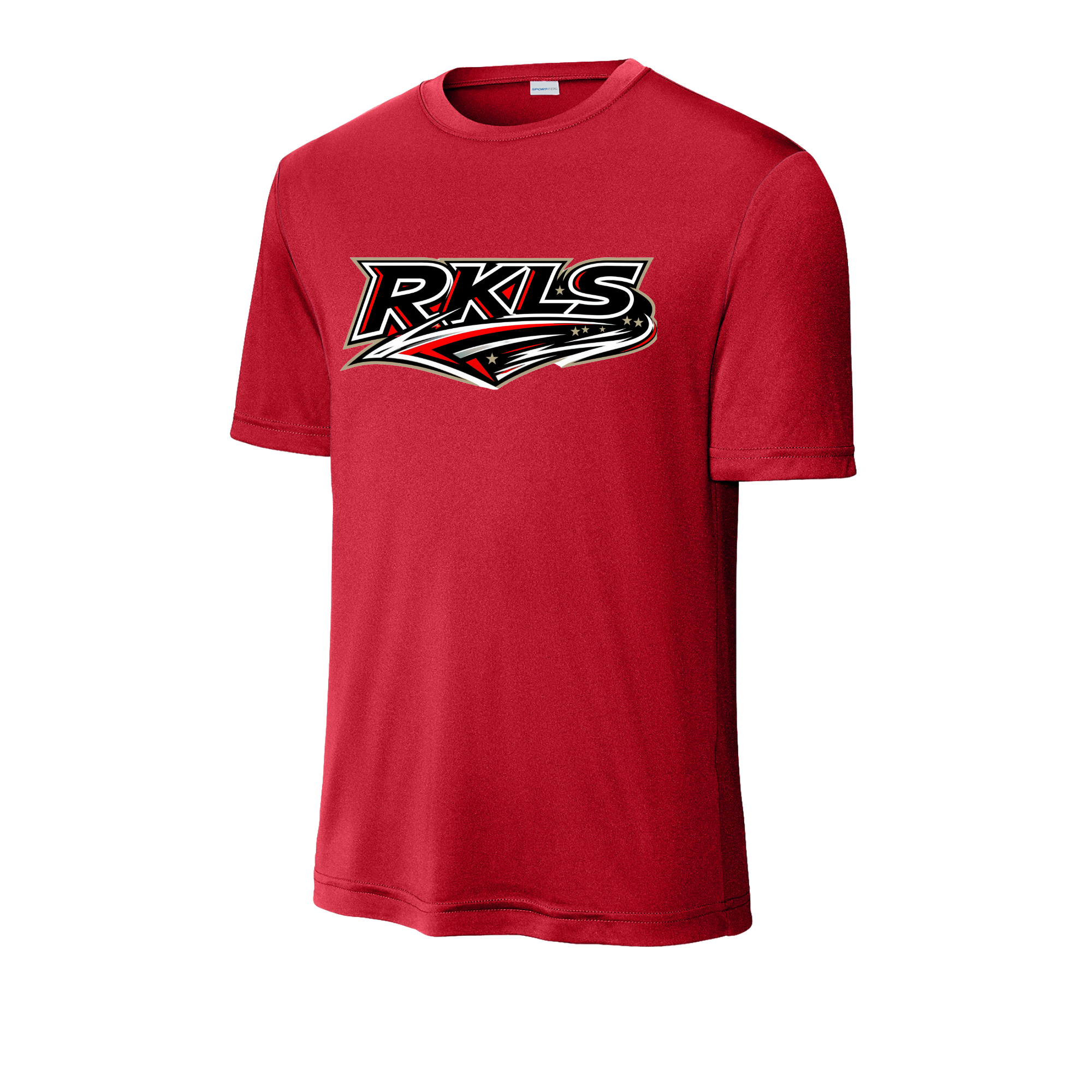 pinellas-reckless-baseball-red-unisex-performance-t-shirt-front-logo.png