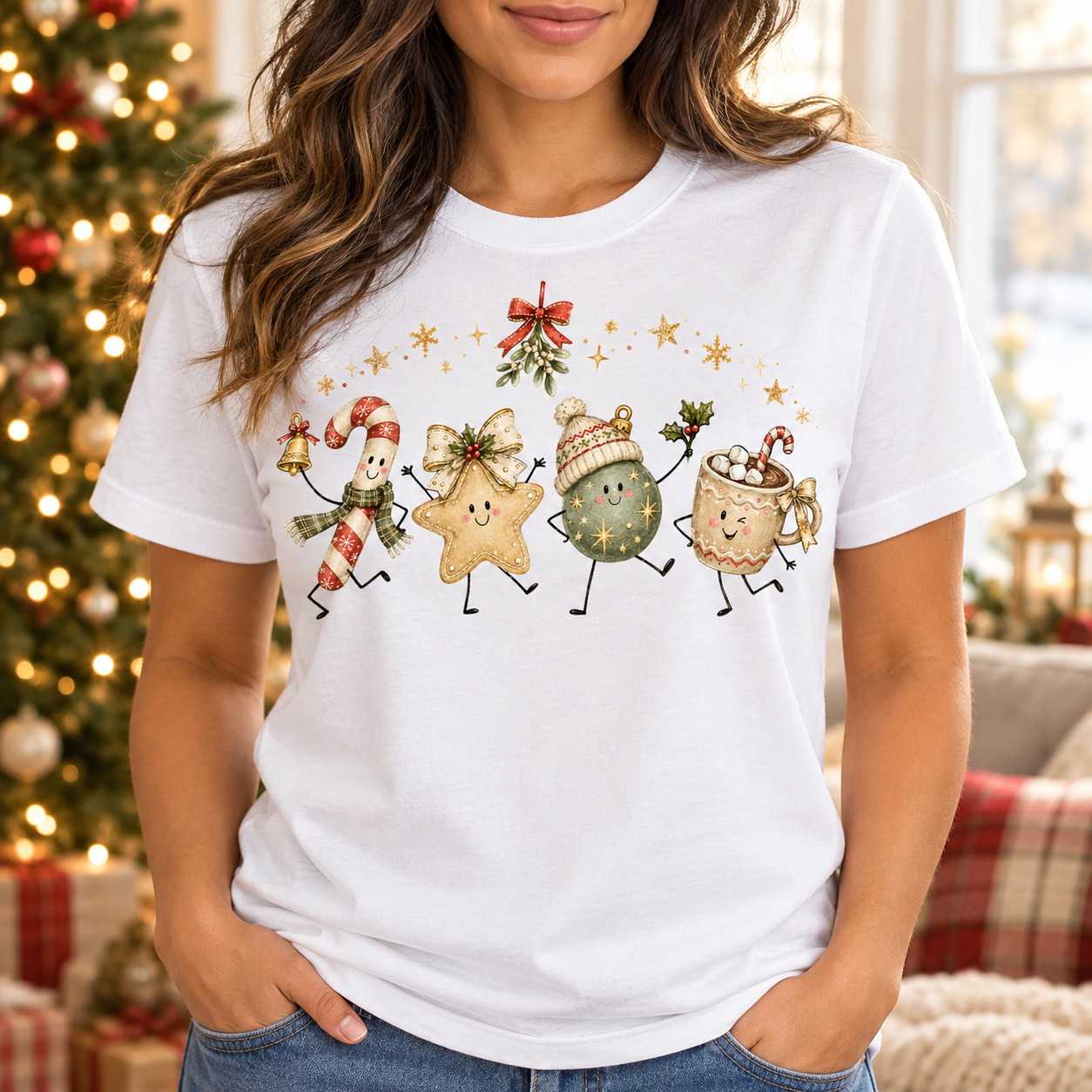 Christmas Treat Friends Holiday Tee