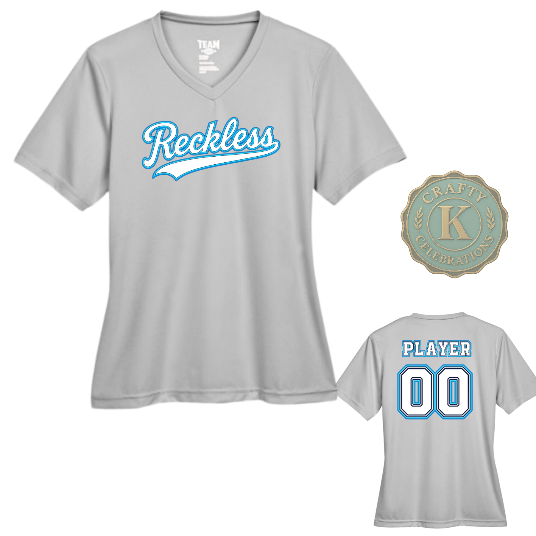 Women's Dri-Fit RECKLESS Baseball Shirts