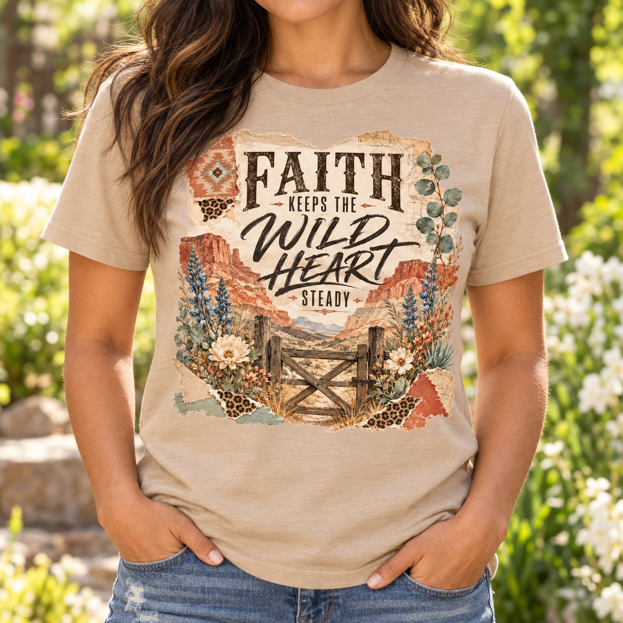 Faith Keeps the Wild Heart Steady Tee