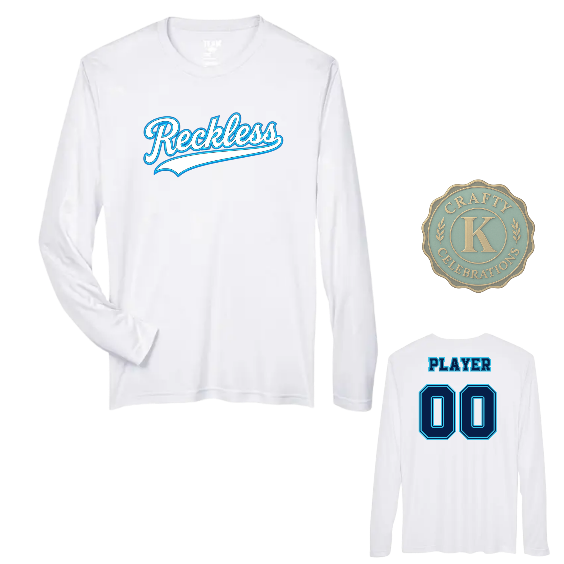 MEN'S DRI-FIT LONG SLEEVE RECKLESS BASEBALL SHIRT