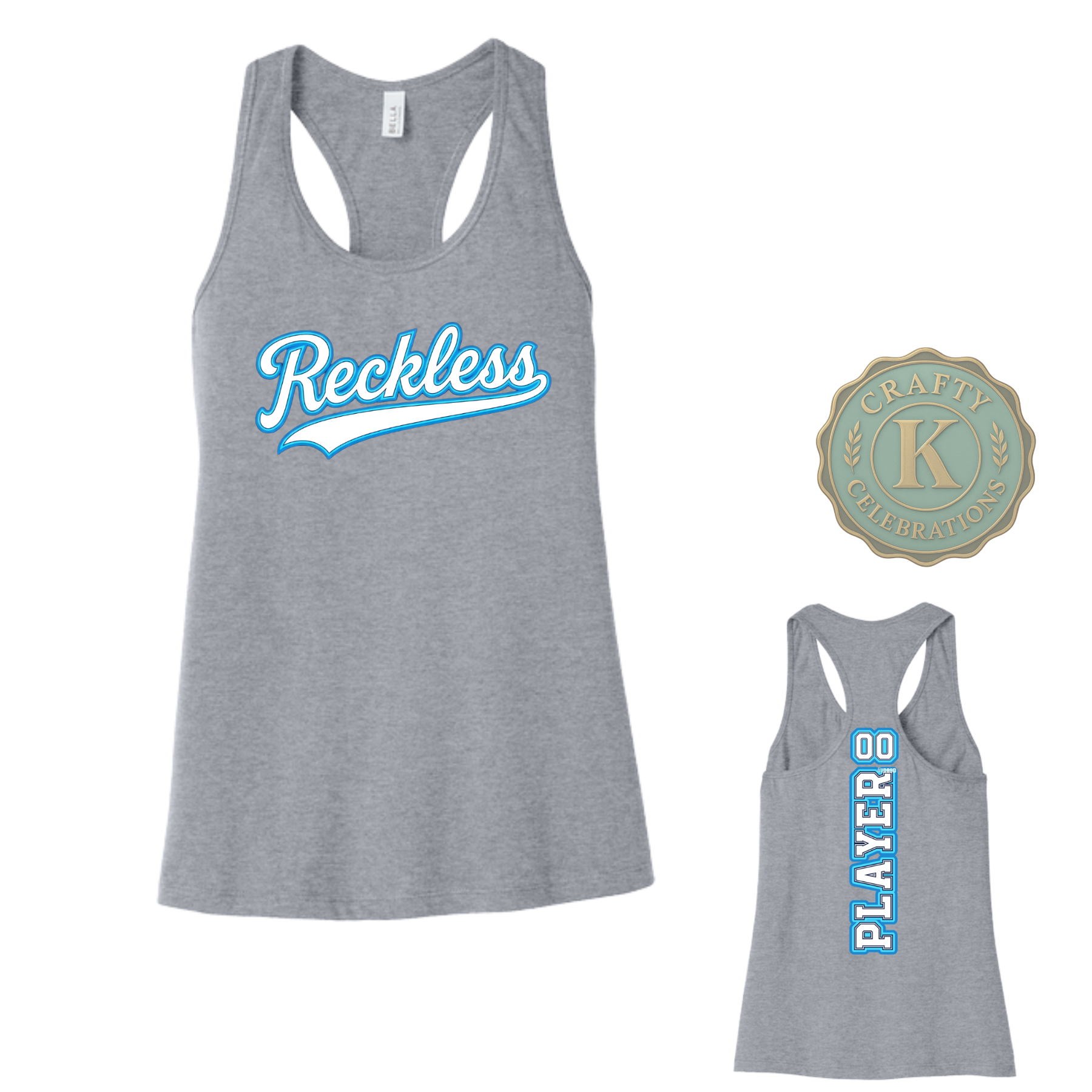 RECKLESS Women's Flowy Racerback Tank-BC8800