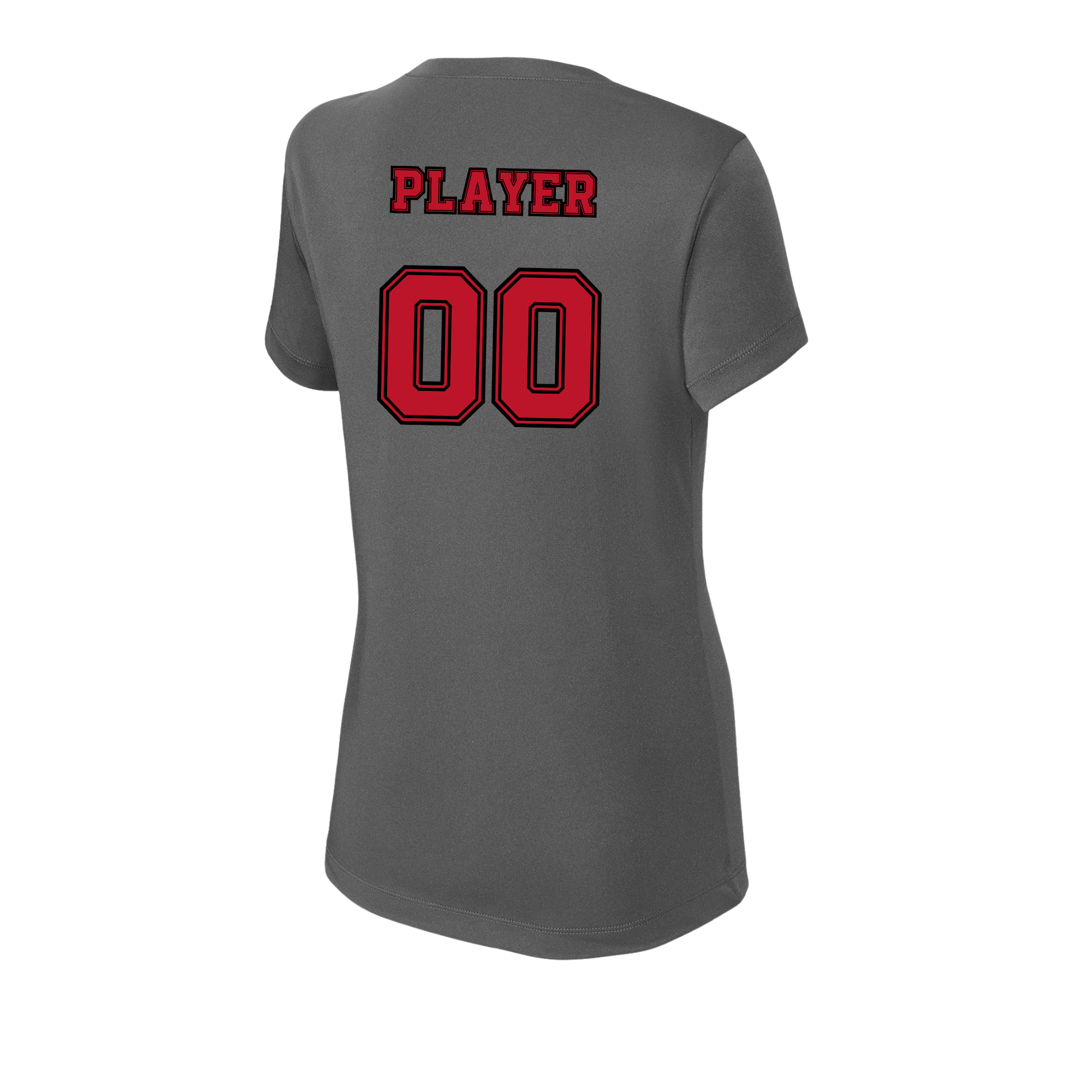 pinellas-reckless-baseball-iron-gray-womens-performance-v-neck-t-shirt-personalized-back.png