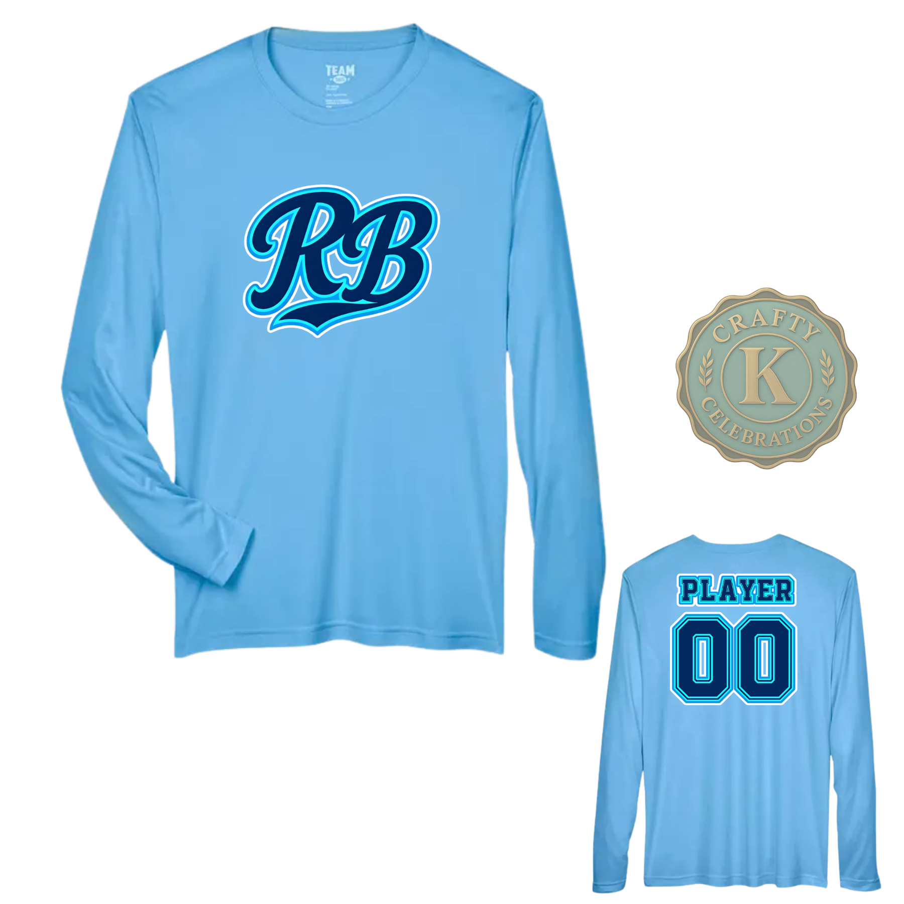 MEN'S DRI-FIT LONG SLEEVE RECKLESS BASEBALL SHIRT