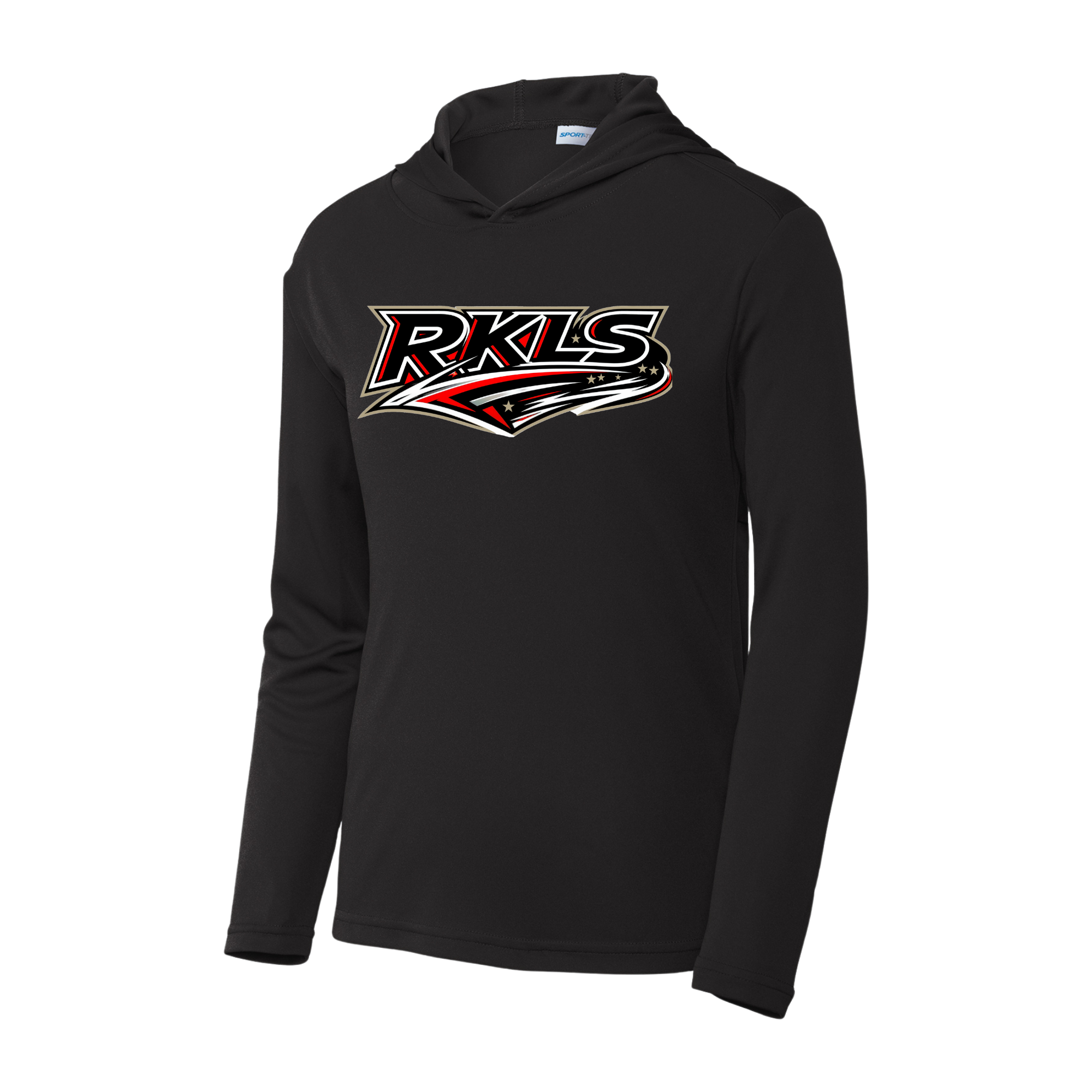 pinellas-reckless-baseball-black-youth-performance-hooded-pullover-front-logo.png