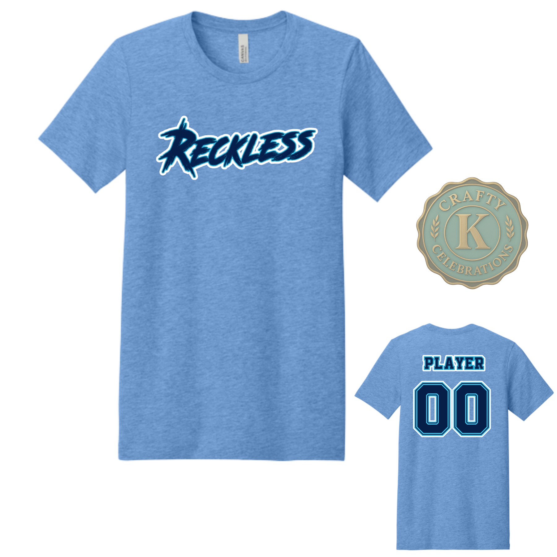 Unisex Cotton T-Shirt RECKLESS Baseball