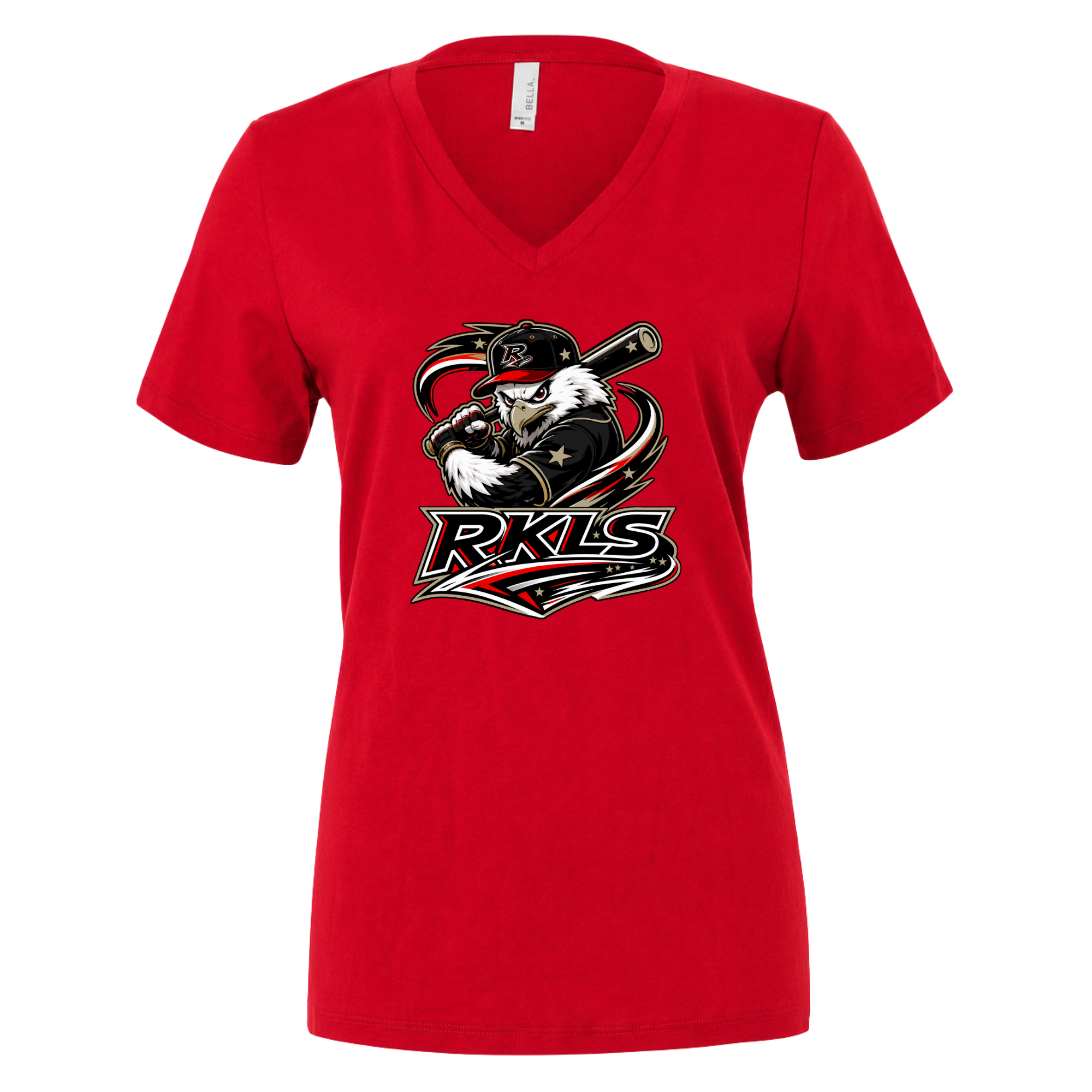 pinellas-reckless-baseball-red-womens-jersey-v-neck-t-shirt-front-logo.png