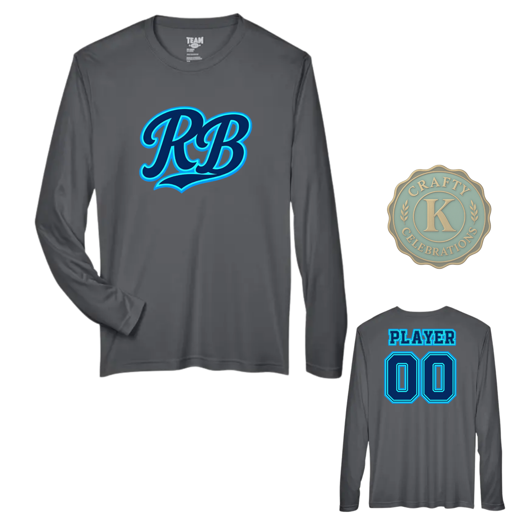 MEN'S DRI-FIT LONG SLEEVE RECKLESS BASEBALL SHIRT