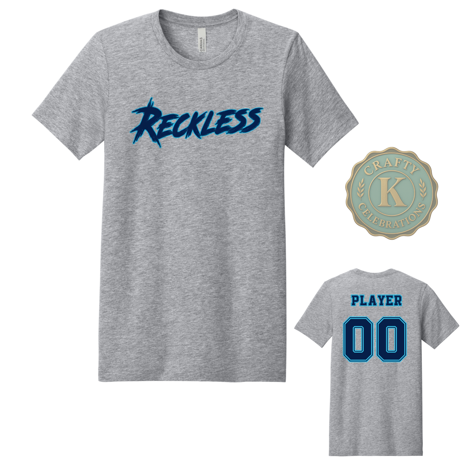 Unisex Cotton T-Shirt RECKLESS Baseball