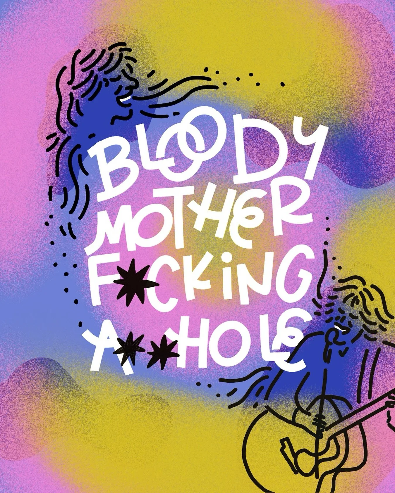 Still humming this one from seeing @martha.wainwright at the @nac.cna last week 😍 #marthawainwright #ottawa #bloodymotherfuckingasshole #music #lettering #digitalart #procreate