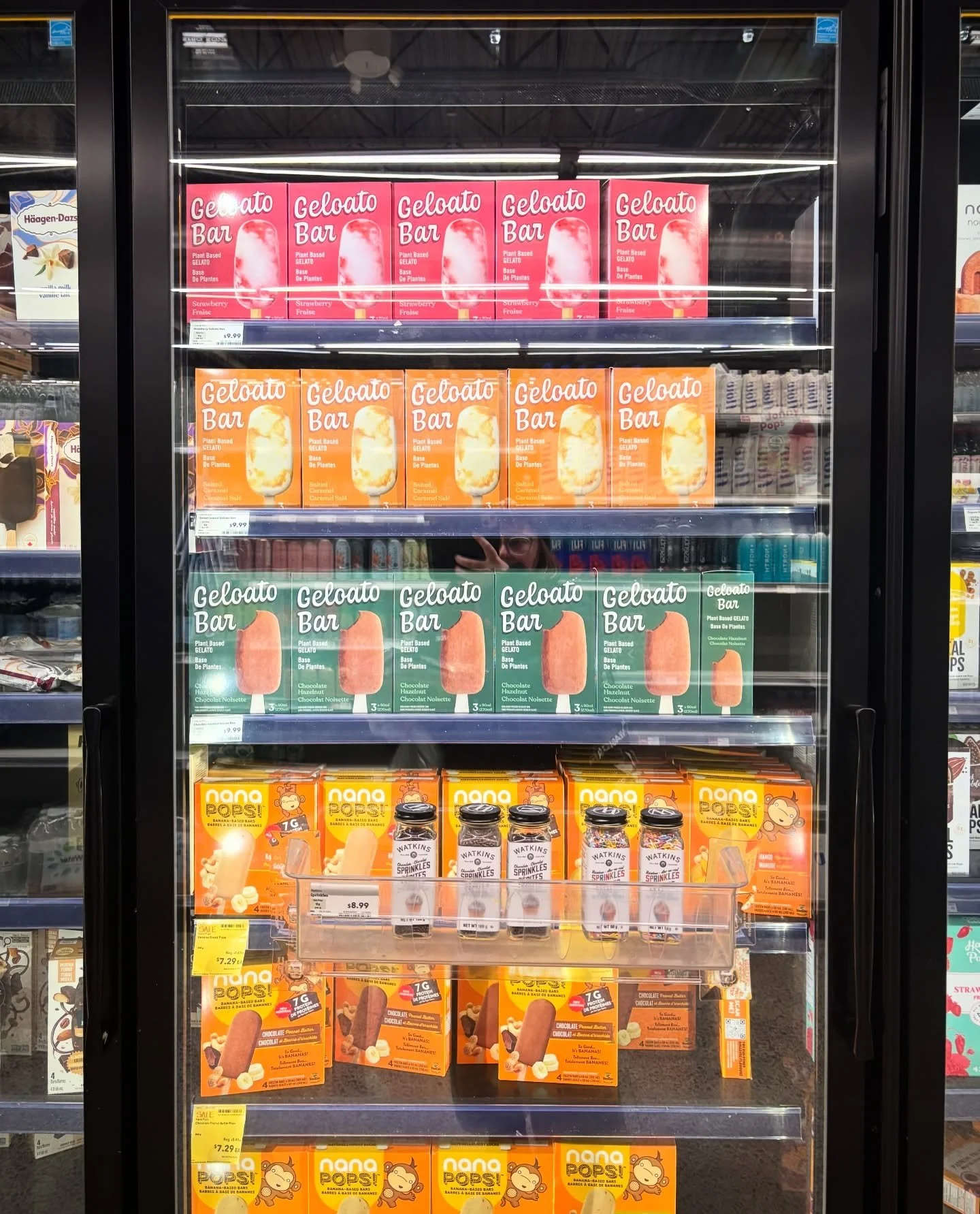 Stopped into Whole Foods and was greeted by this wall of @oatandmill geloato bars 😍 So satisfying to run into something you designed out in the wild 🍦❤️👌#packaging #graphicdesign #designer #ottawa #packagingdesigninspo