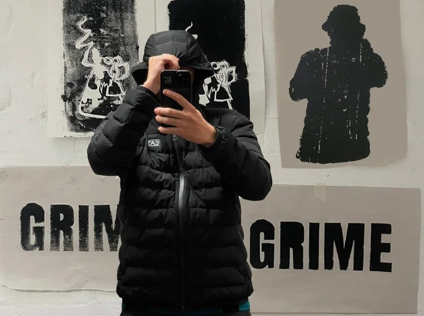 'Cut-Outs' Photography & Mono-printing workshop (2023). DGHE HND Graphic Design  students. 