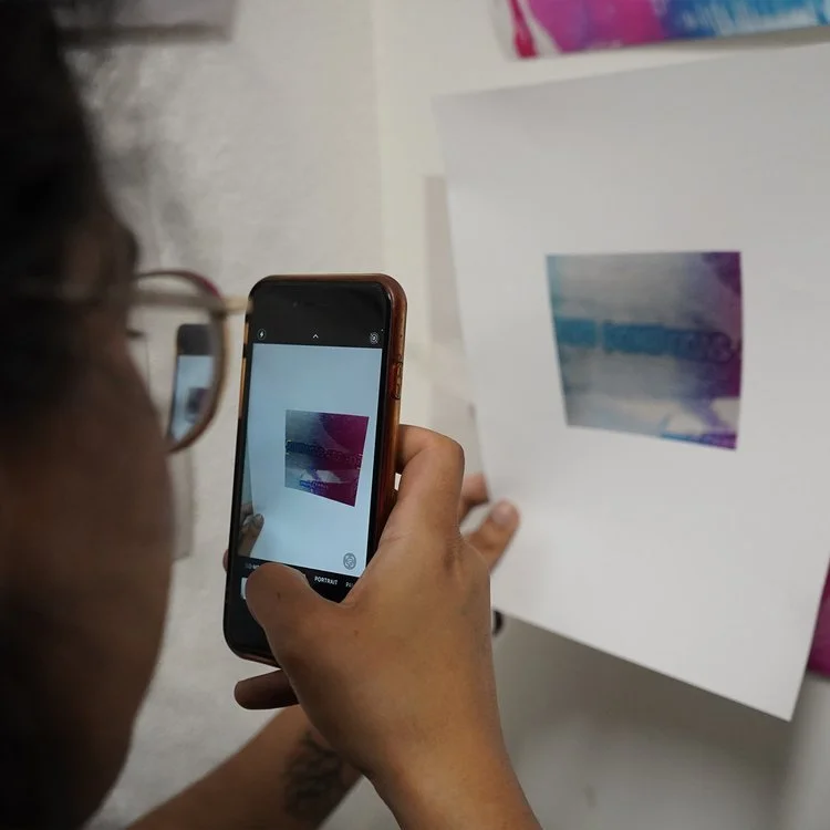 ‘Looking at the World in Small Pieces’ (2024) Co-run workshop at DGHE Studios, BA Visual Communications students. 