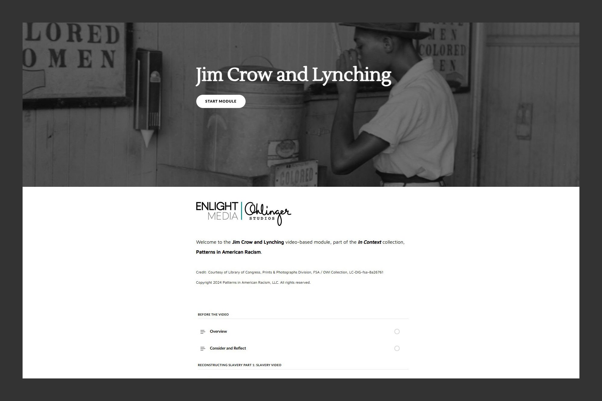 Patterns - Jim Crow and Lynching
