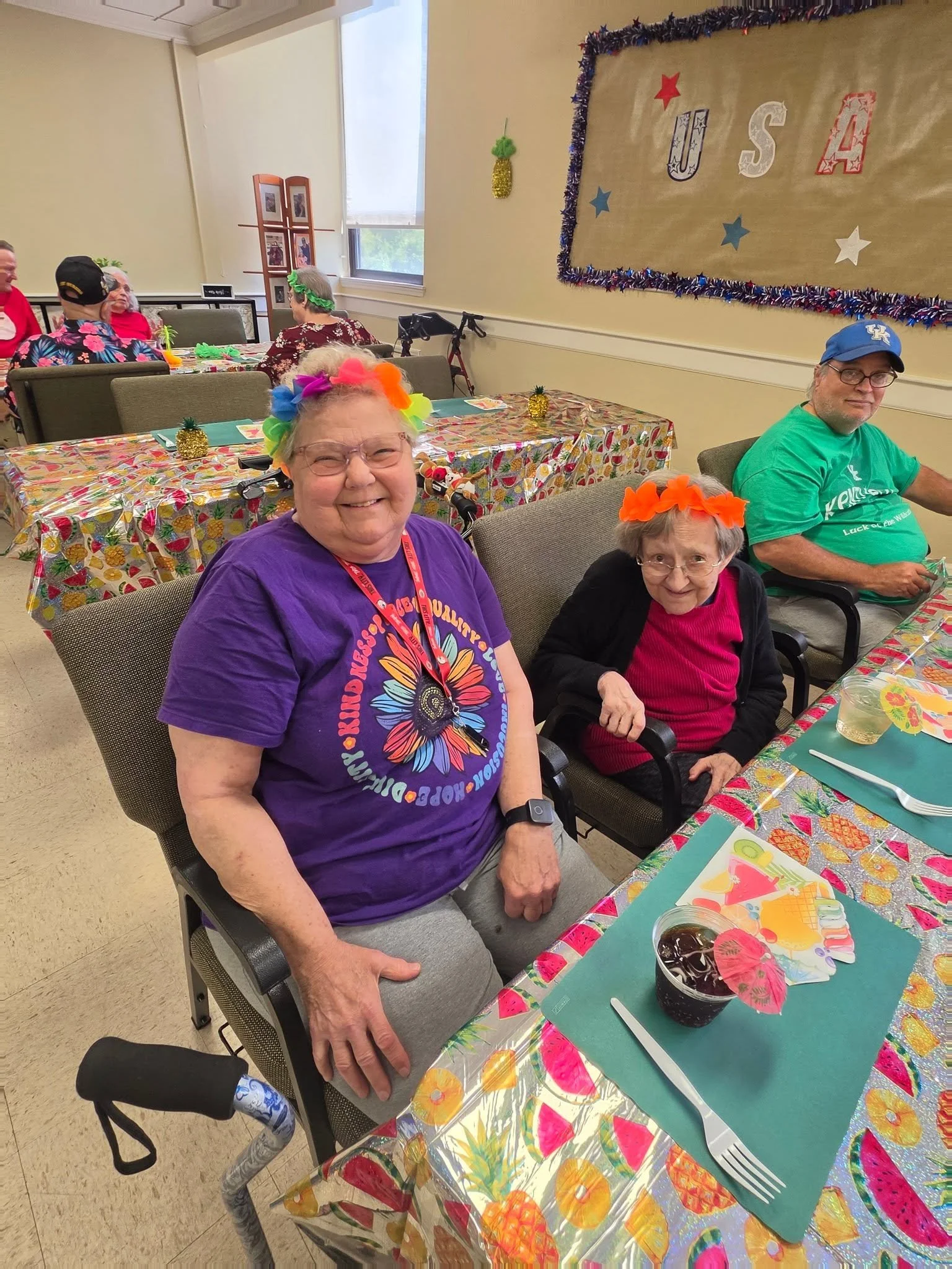 Luau day at Ivy Knoll