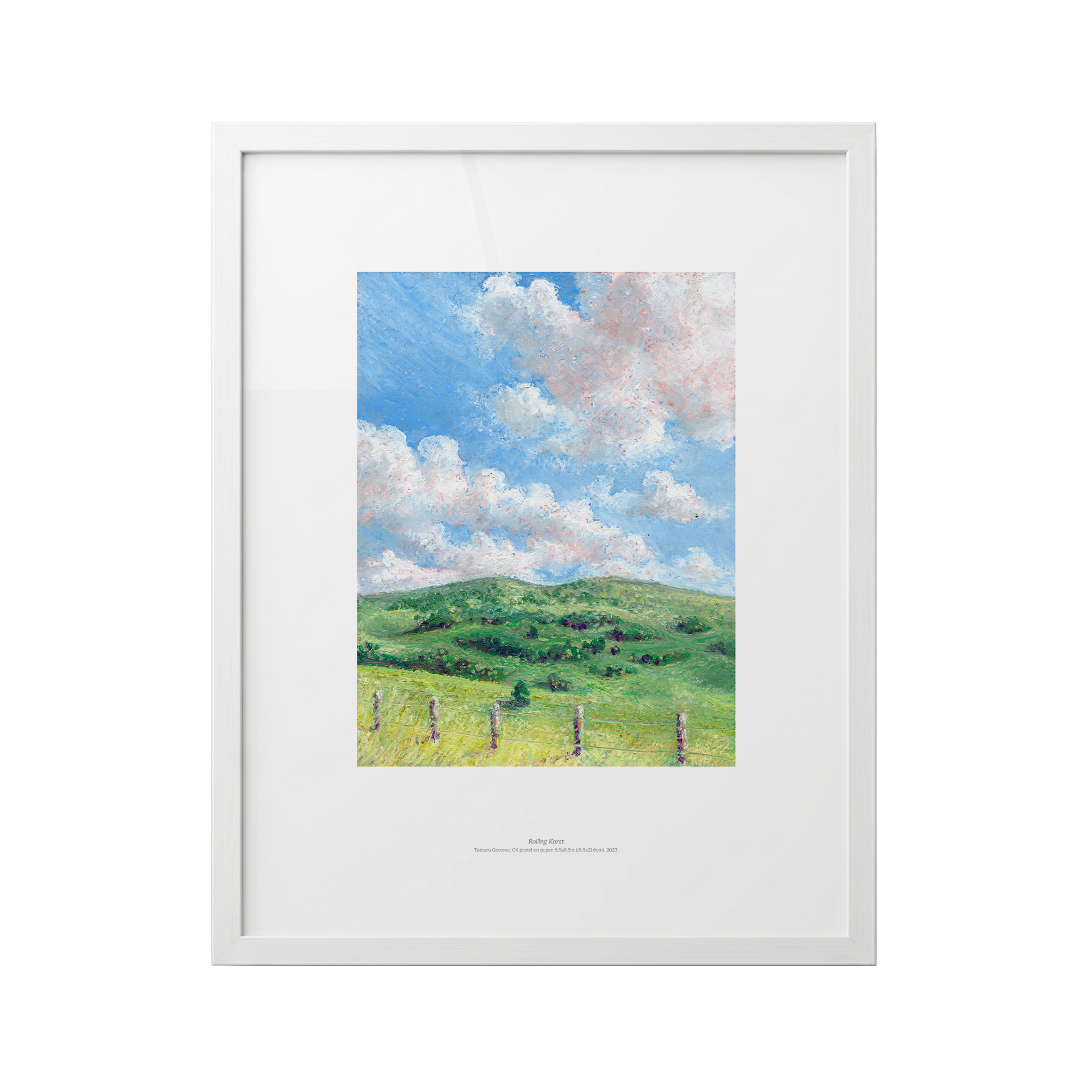 Rolling Karst Framed Fine Art Poster 11"x14" (27x35 cm)