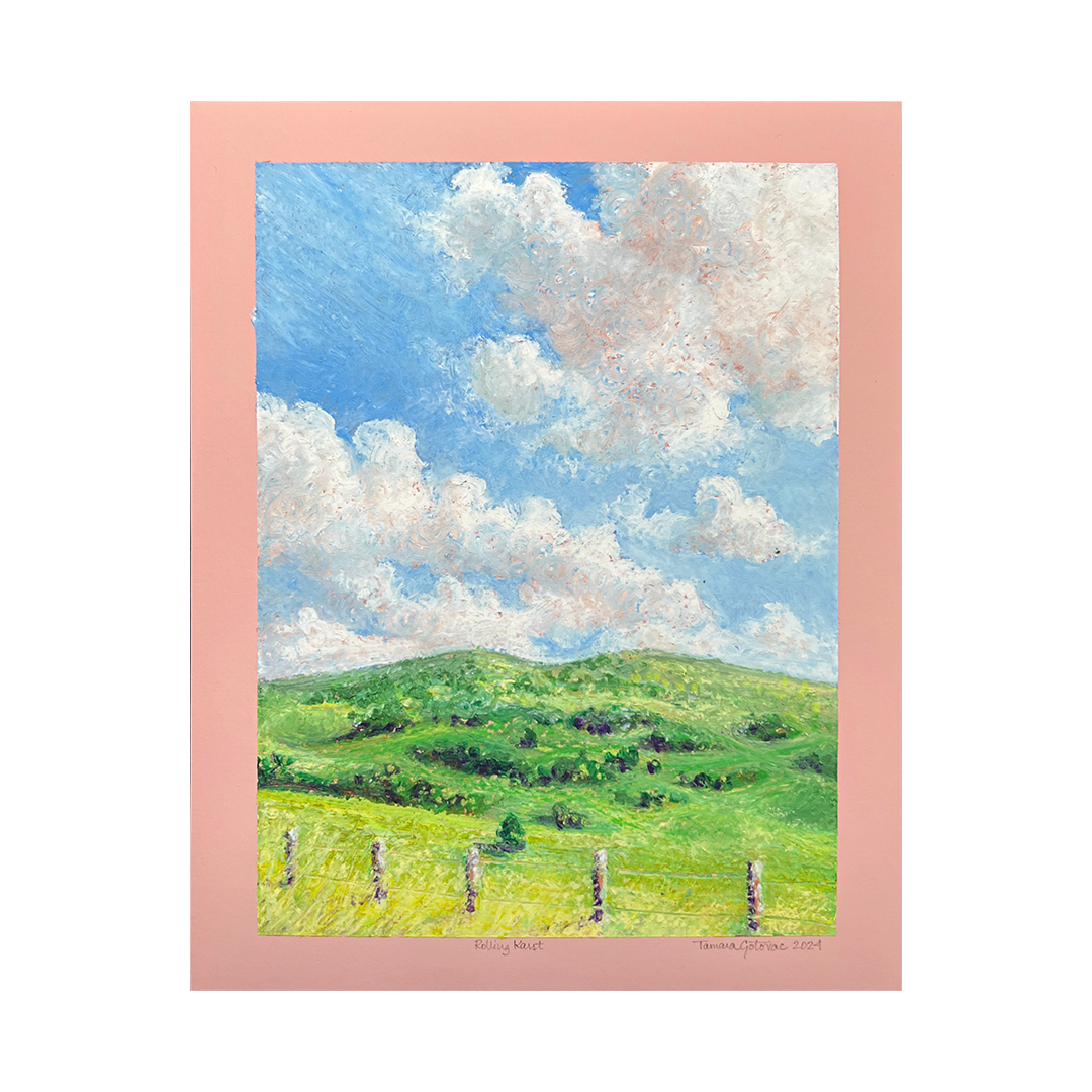 "Rolling Karst" Art Print
