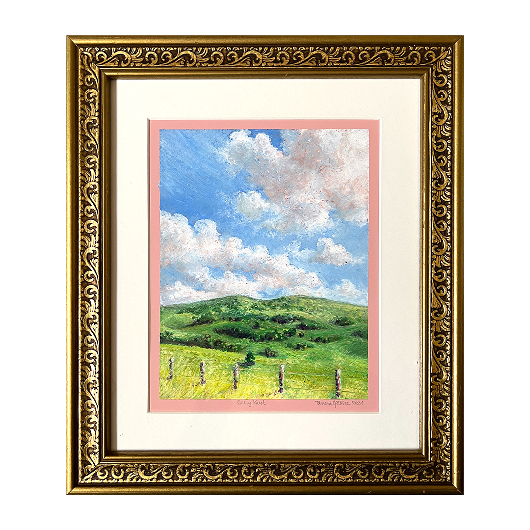 "Rolling Karst" Framed Art Print
