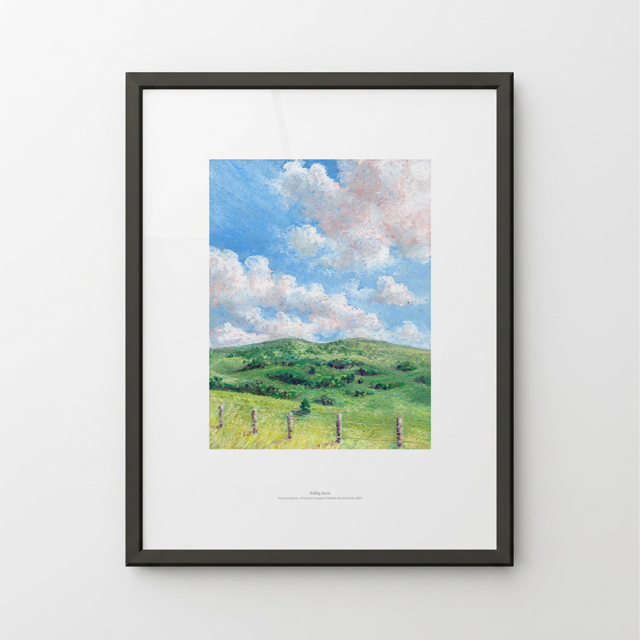 Rolling Karst Framed Fine Art Poster 11"x14" (27x35 cm)