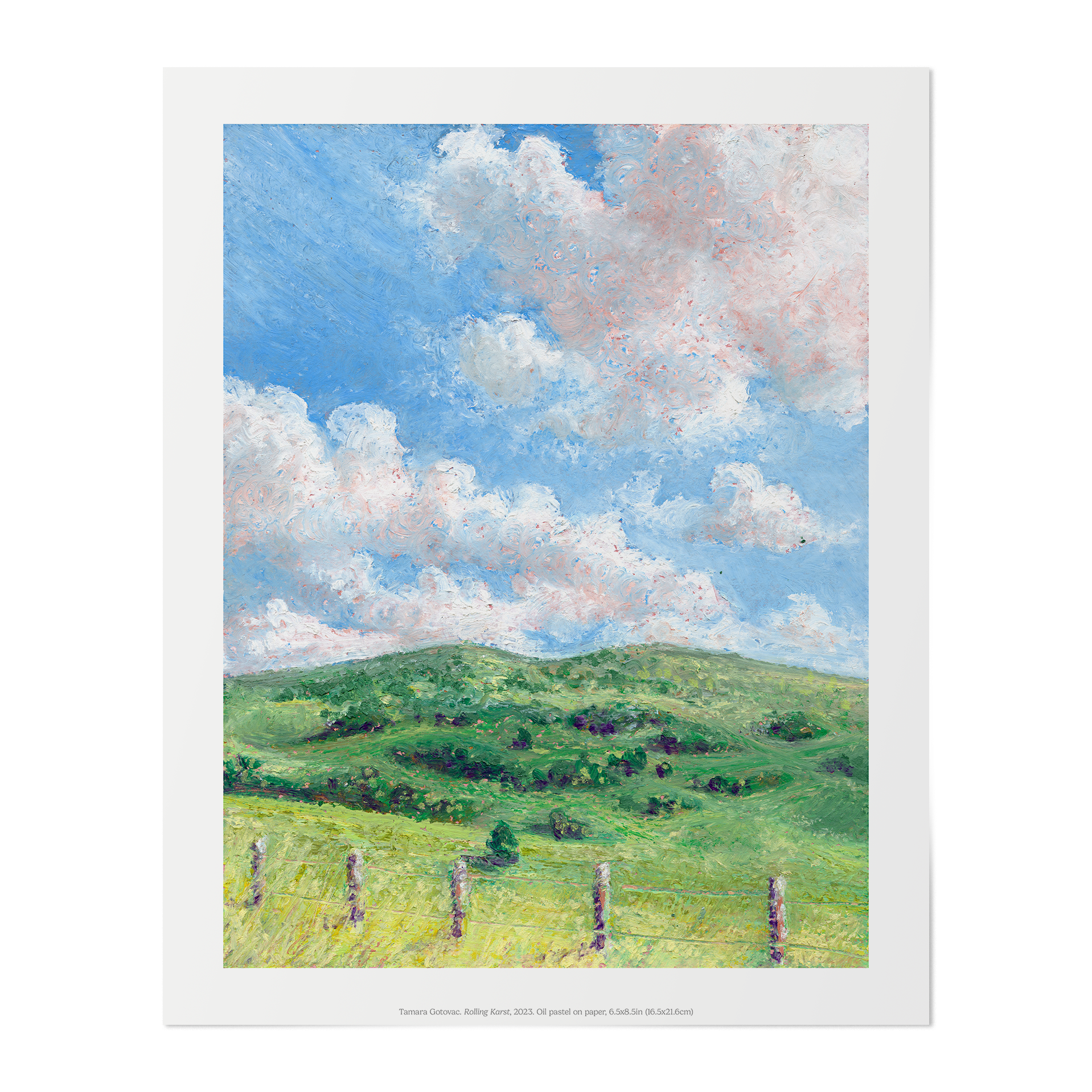 Rolling Karst Fine Art Poster 8"x10" (20x25 cm)