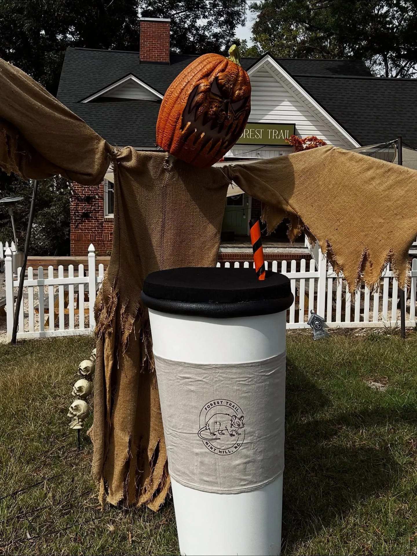 📣Today (16th) and tomorrow (17th) VOTE for our scarecrow: Forest Trail BOOrista ☕️ Use the link in our bio and story to vote once daily to help us win 🏆 

Happy Halloween, y&rsquo;all! 🎃 #mhscarecrows