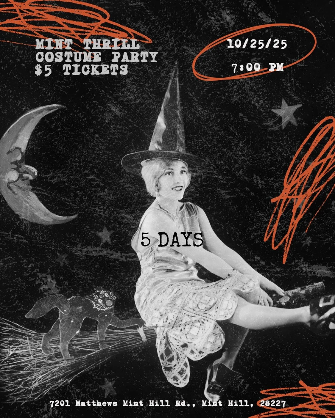 🧙&zwj;♀️5 Days Left Until: Mint Thrill! Don&rsquo;t let the kids have all the fun this Halloween! 👻 Grab your $5 ticket 🎟️ for our 21+ costume party on Saturday, 10/25 starting at 7pm! 

Help us make this 3rd annual event the best one yet, with pr