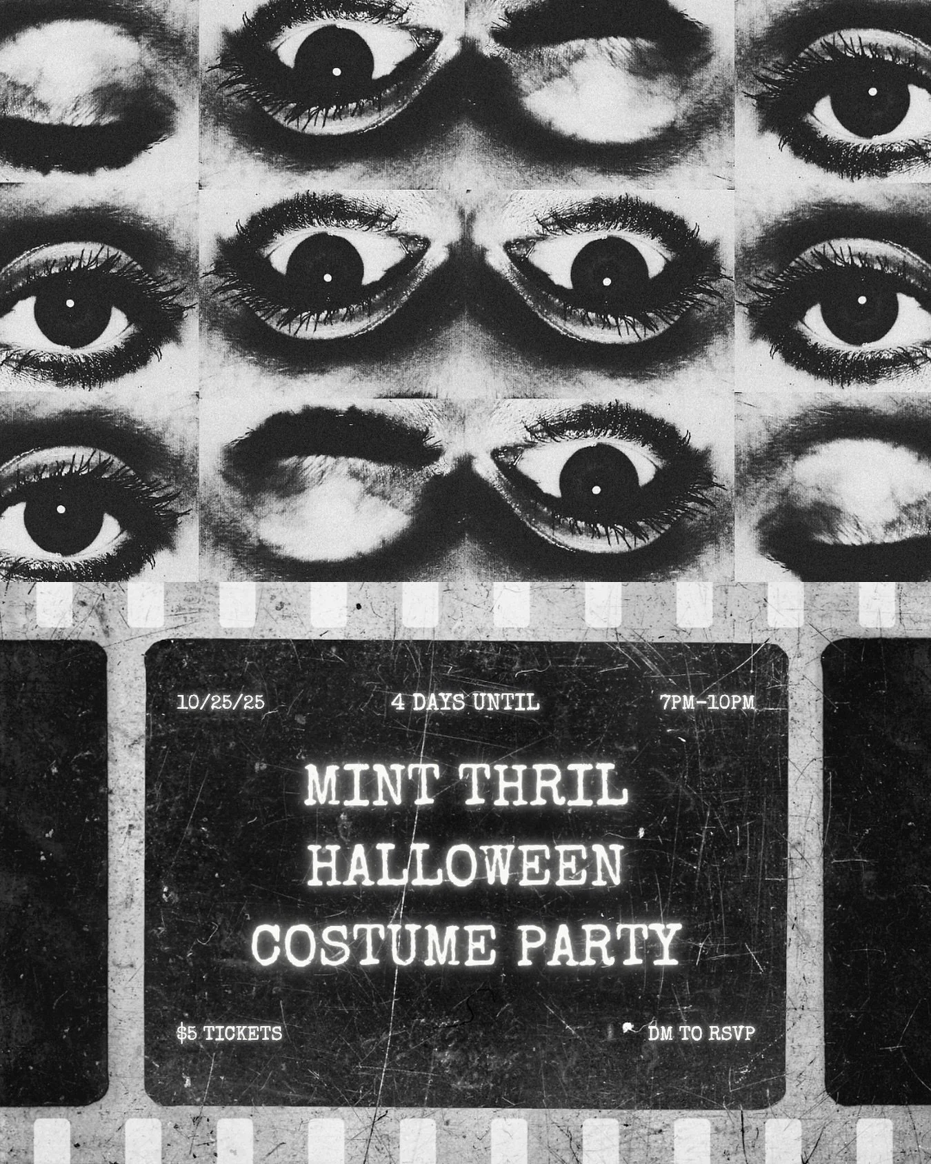 👀 4 Days Left Until: Mint Thrill! 👻 Secure your $5 tickets 🎟️ for our 21+ costume party on Saturday, 10/25 starting at 7pm! 

Help us make this 3rd annual event the best one yet, with prizes for best dressed, interactive games to get us mixing and