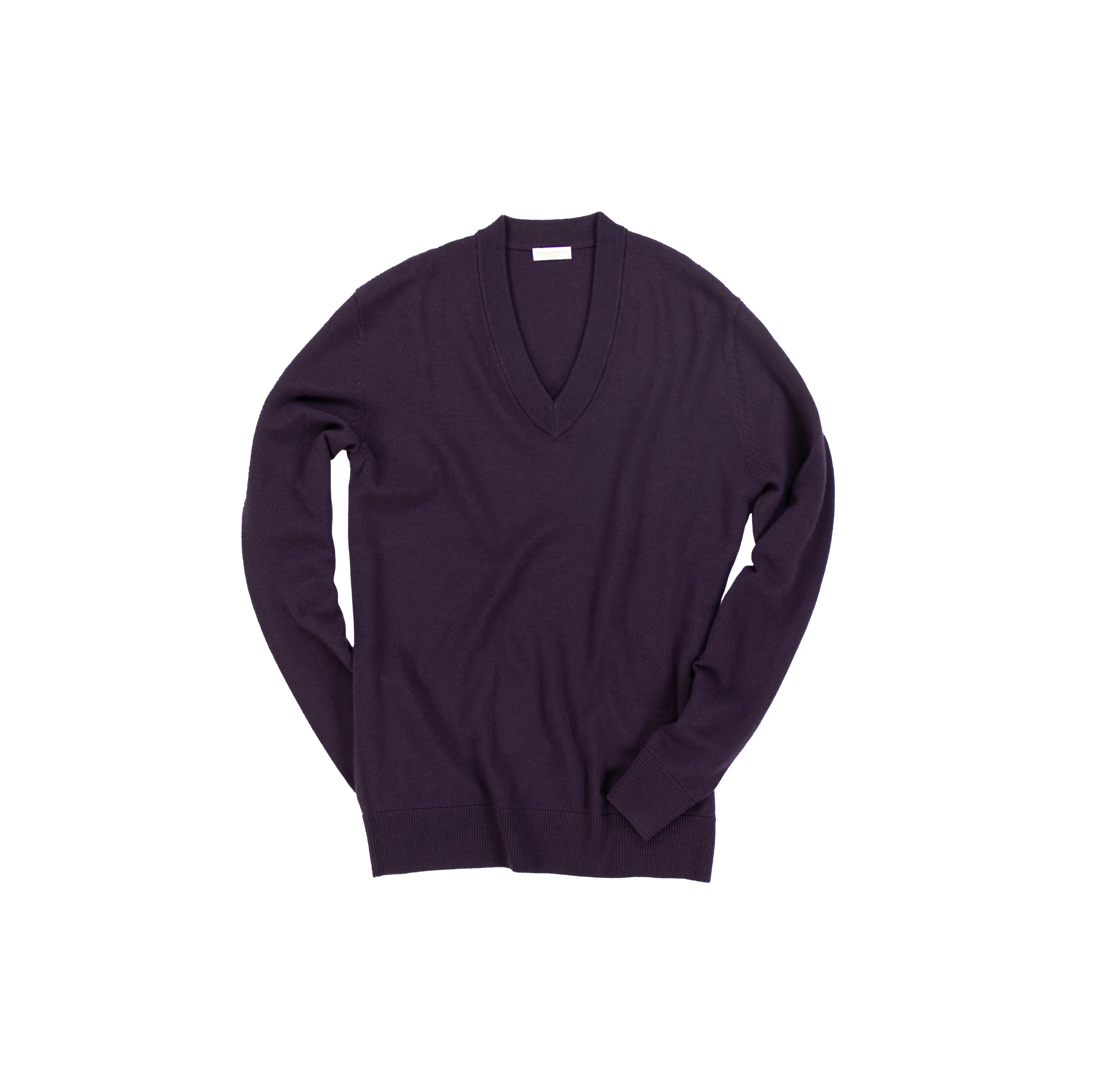 Purple V-Neck Sweater