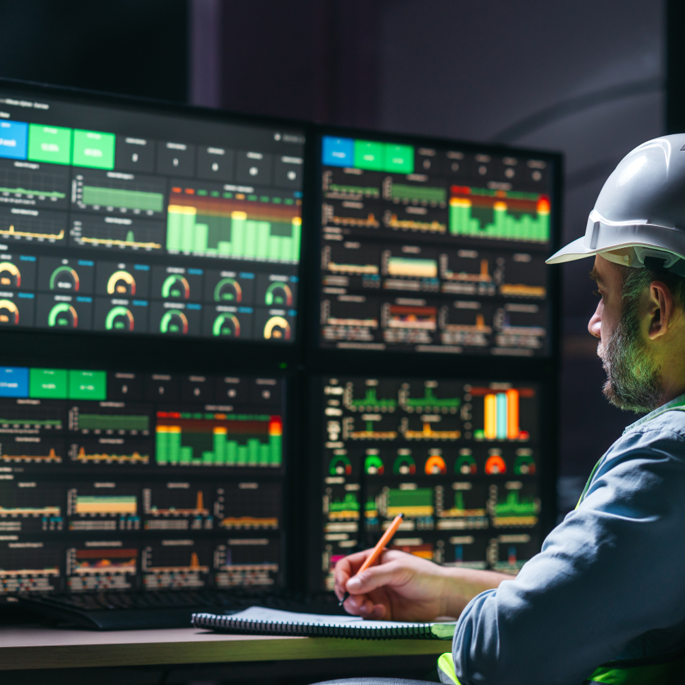 SCADA software code on a computer screen.