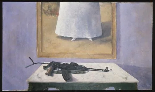 Sincerely yours, 1984
oil on canvas
48 x 82 in. (123.1 x 209.4 cm)